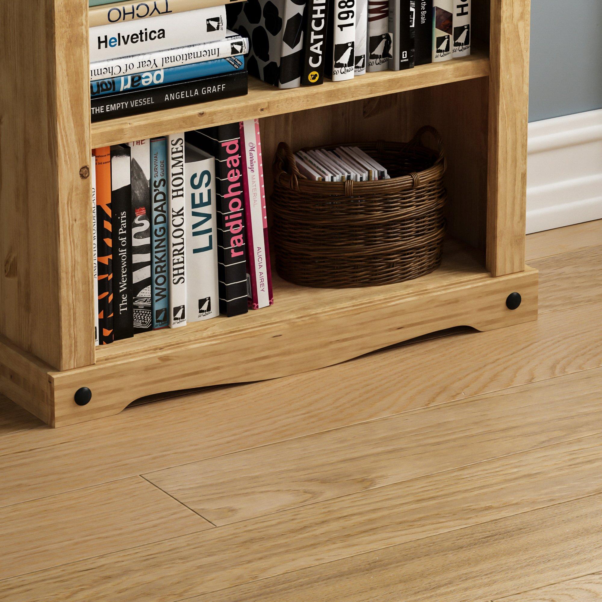 Pine - Lassic - Vida Designs Corona Low Bookcase - 6
