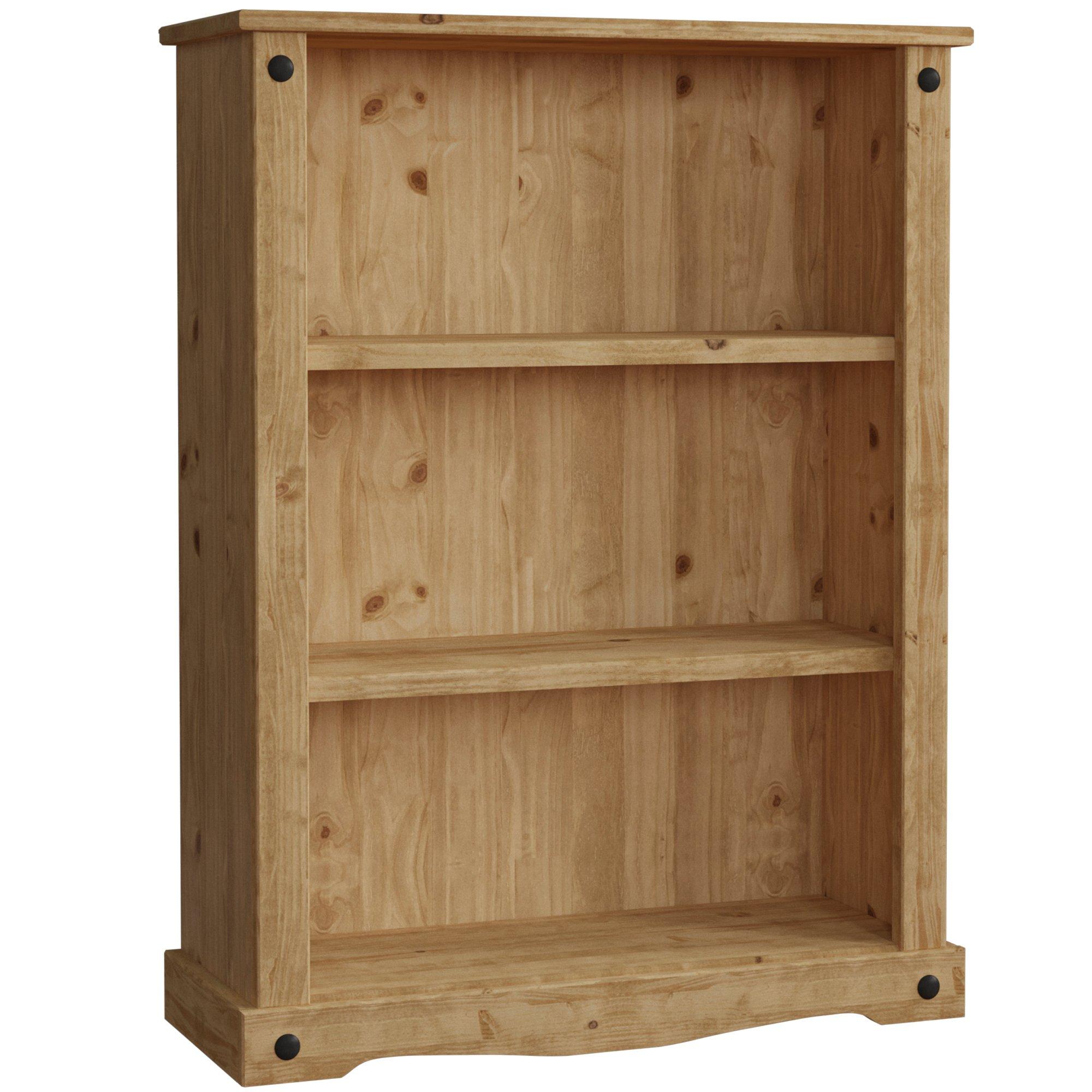 Pine - Lassic - Vida Designs Corona Low Bookcase - 7