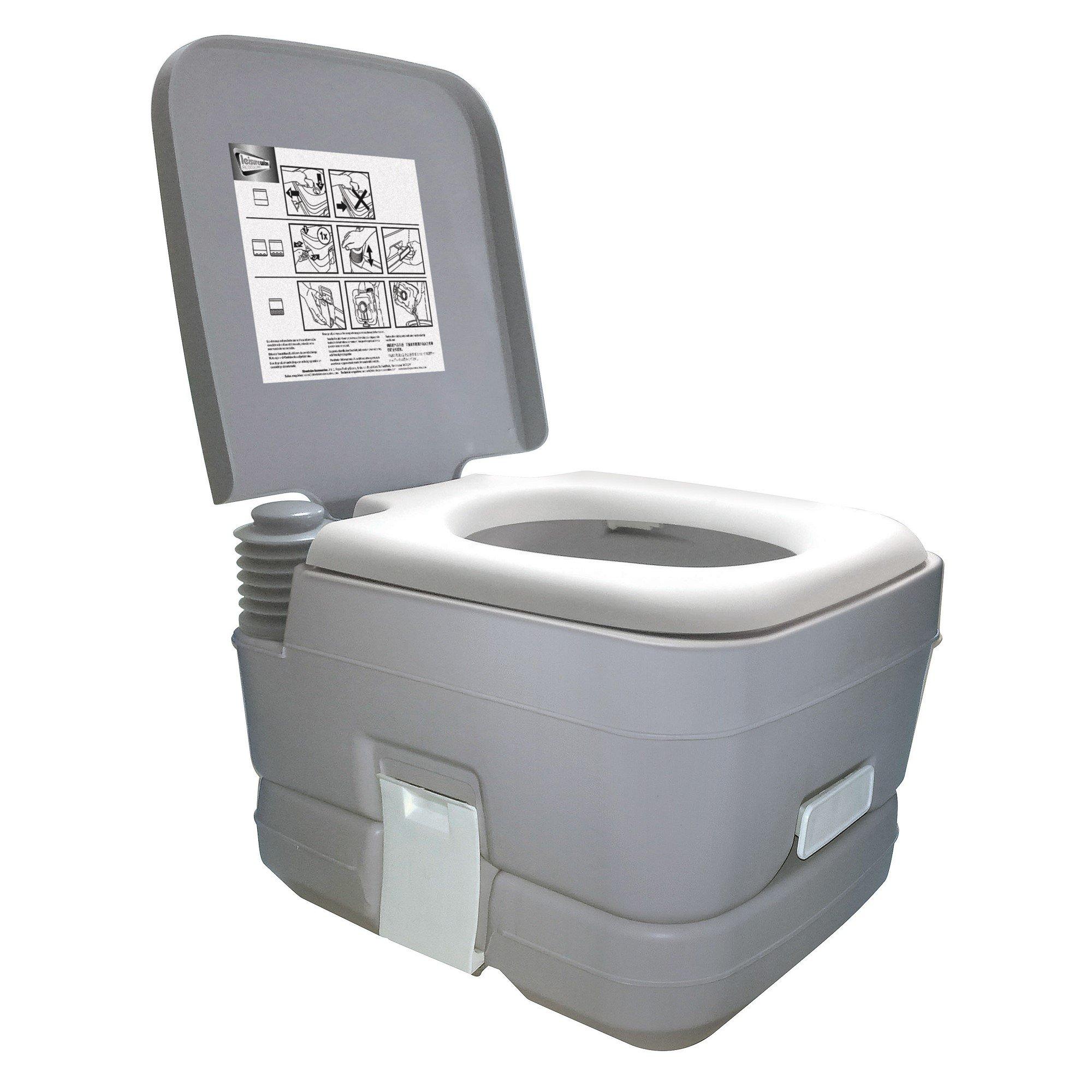 Grey - Streetwize - 10L Portable Flushing Toilet - 1