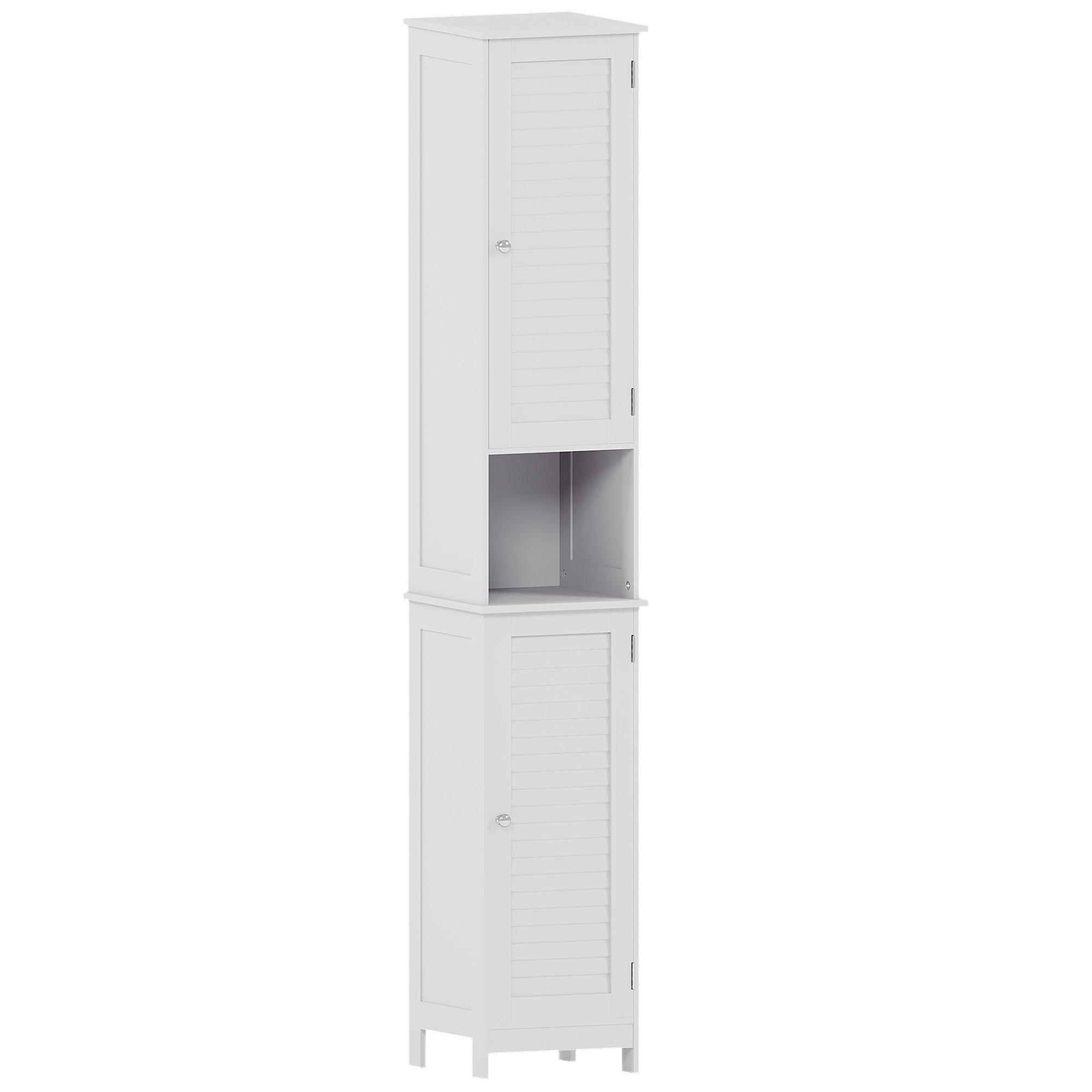 White - Lassic - Bath Vida Liano 2 Door Tall Cabinet - 9