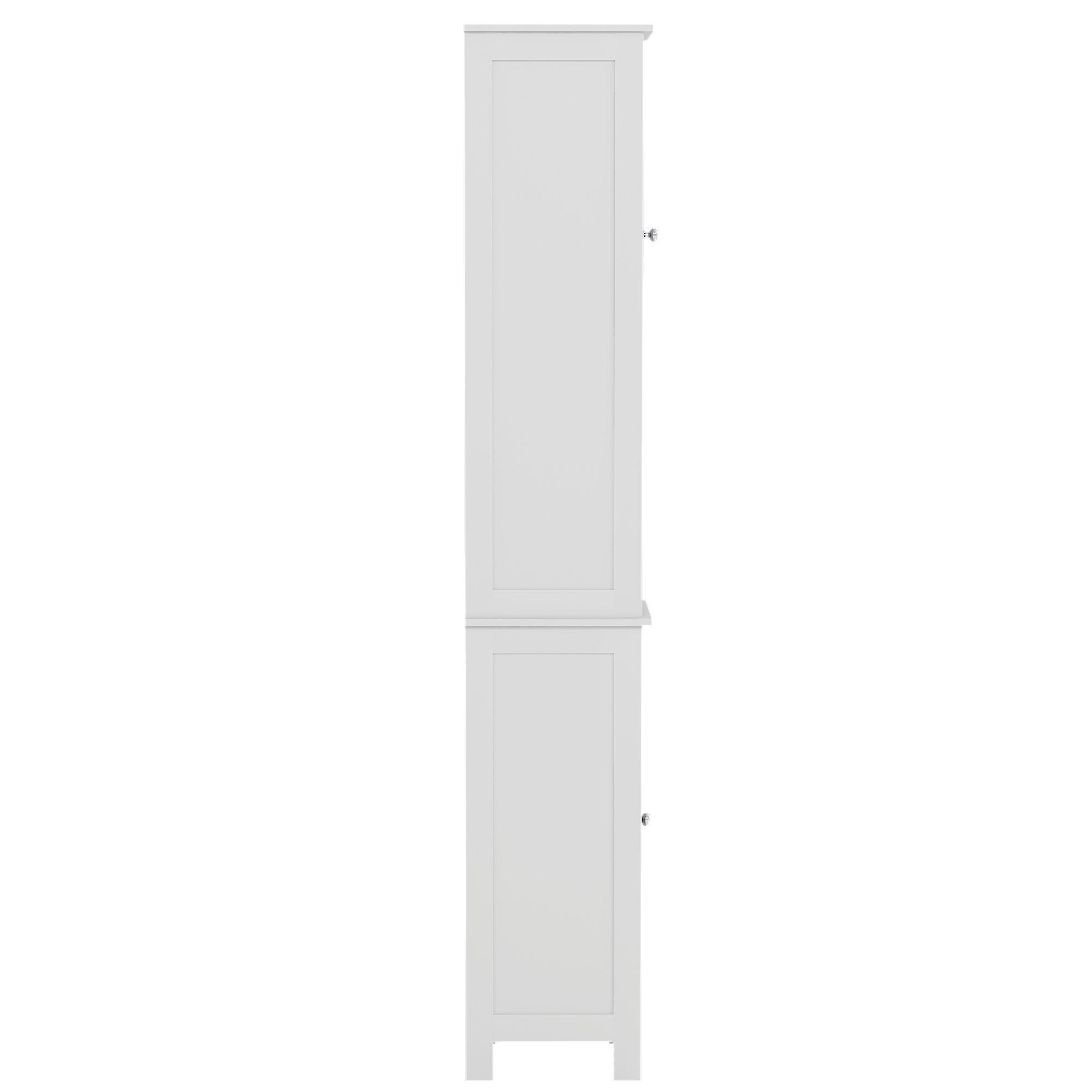 White - Lassic - Bath Vida Priano 2 Door Tall Cabinet - 8