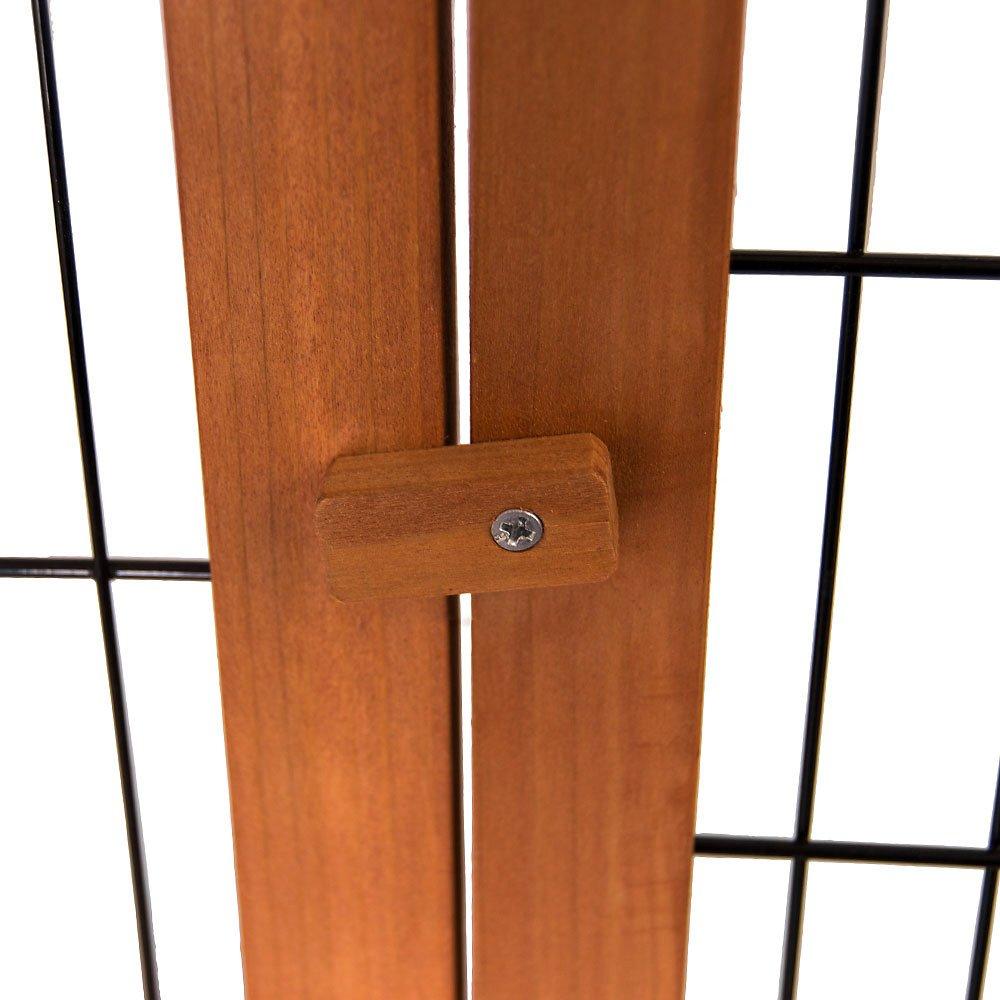 Brown - Lassic - Pet Vida Triangle Wooden Pet Hutch Large - 6