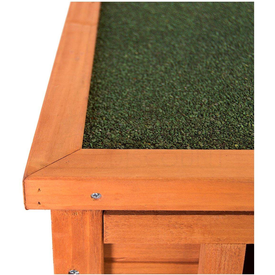 Brown - Lassic - Pet Vida Wooden Pet Hutch House - 4