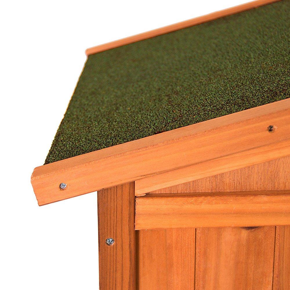 Brown - Lassic - Pet Vida Double Wooden Pet Hutch - 5