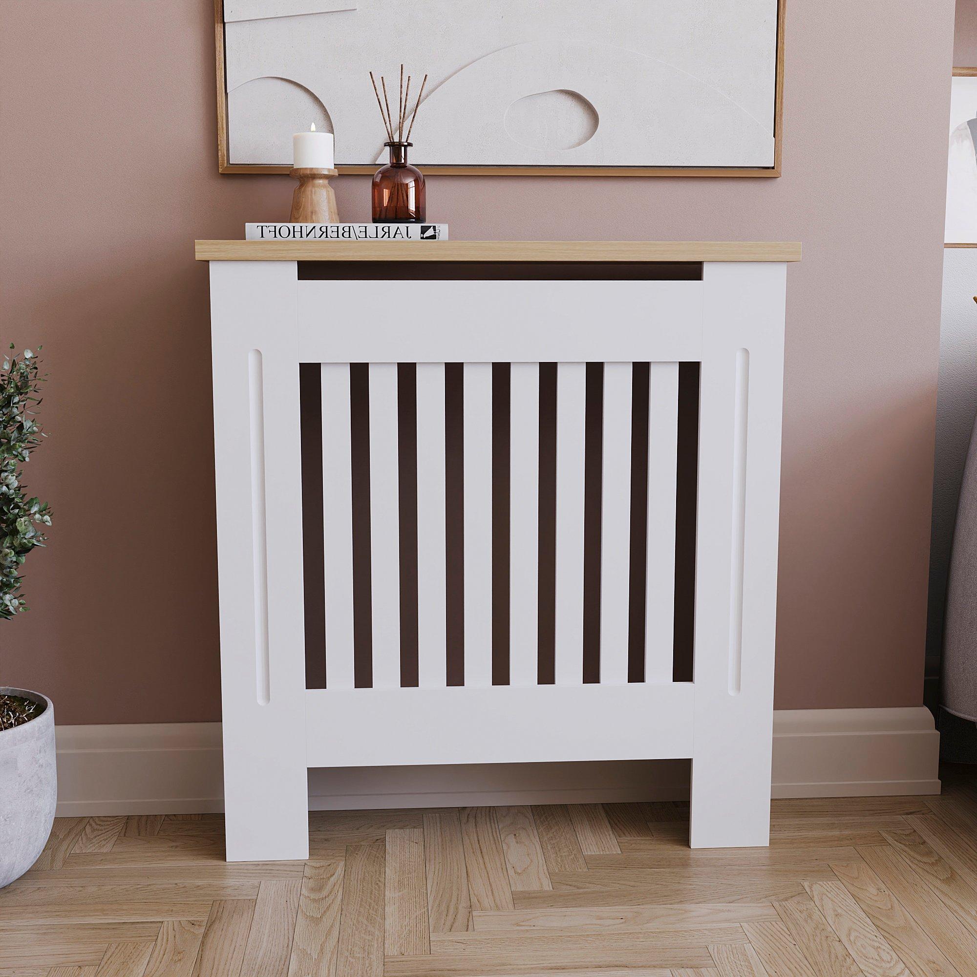 White - Lassic - Vida Designs Arlington Radiator Cover, Small - 3