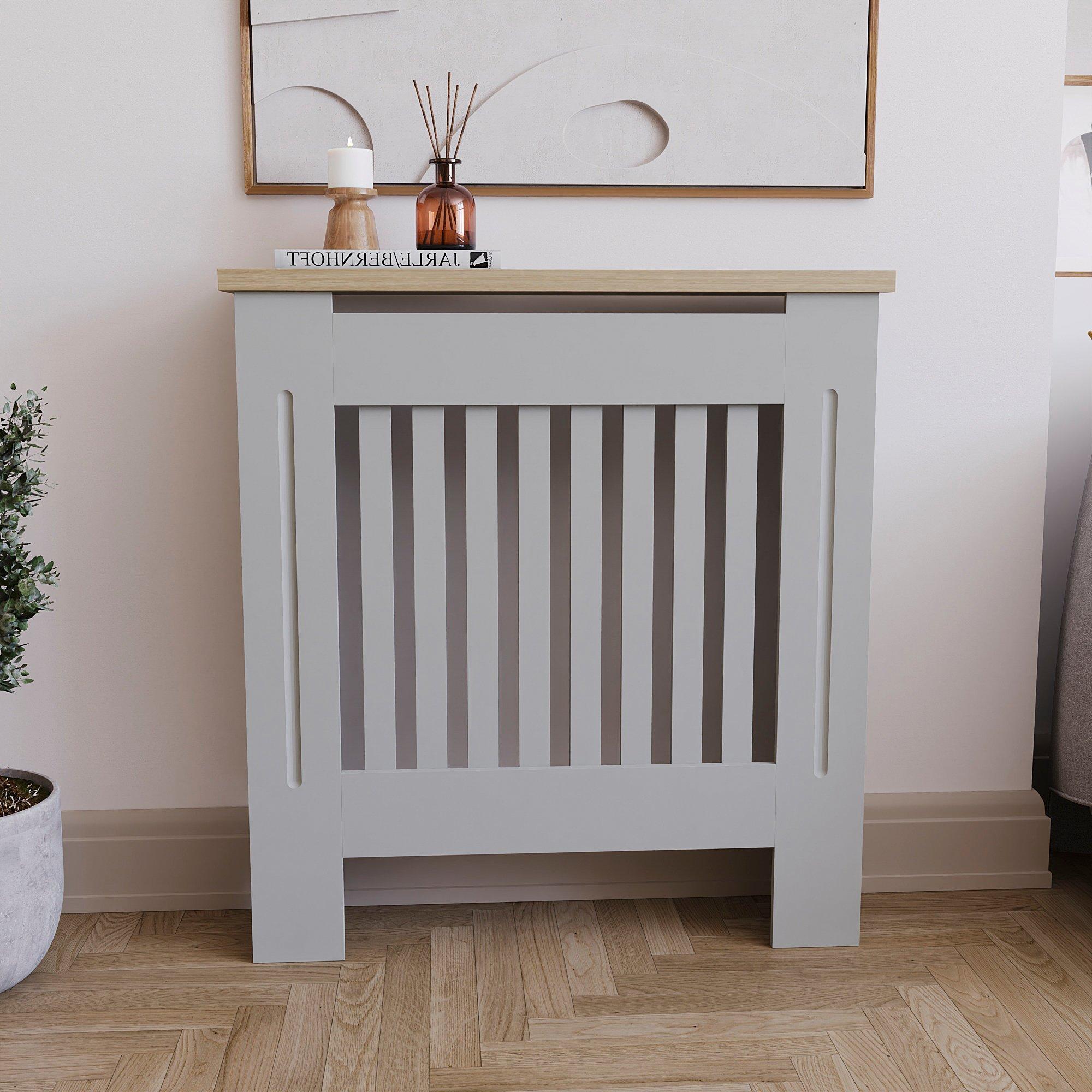 Grey - Lassic - Vida Designs Arlington Radiator Cover, Small - 3