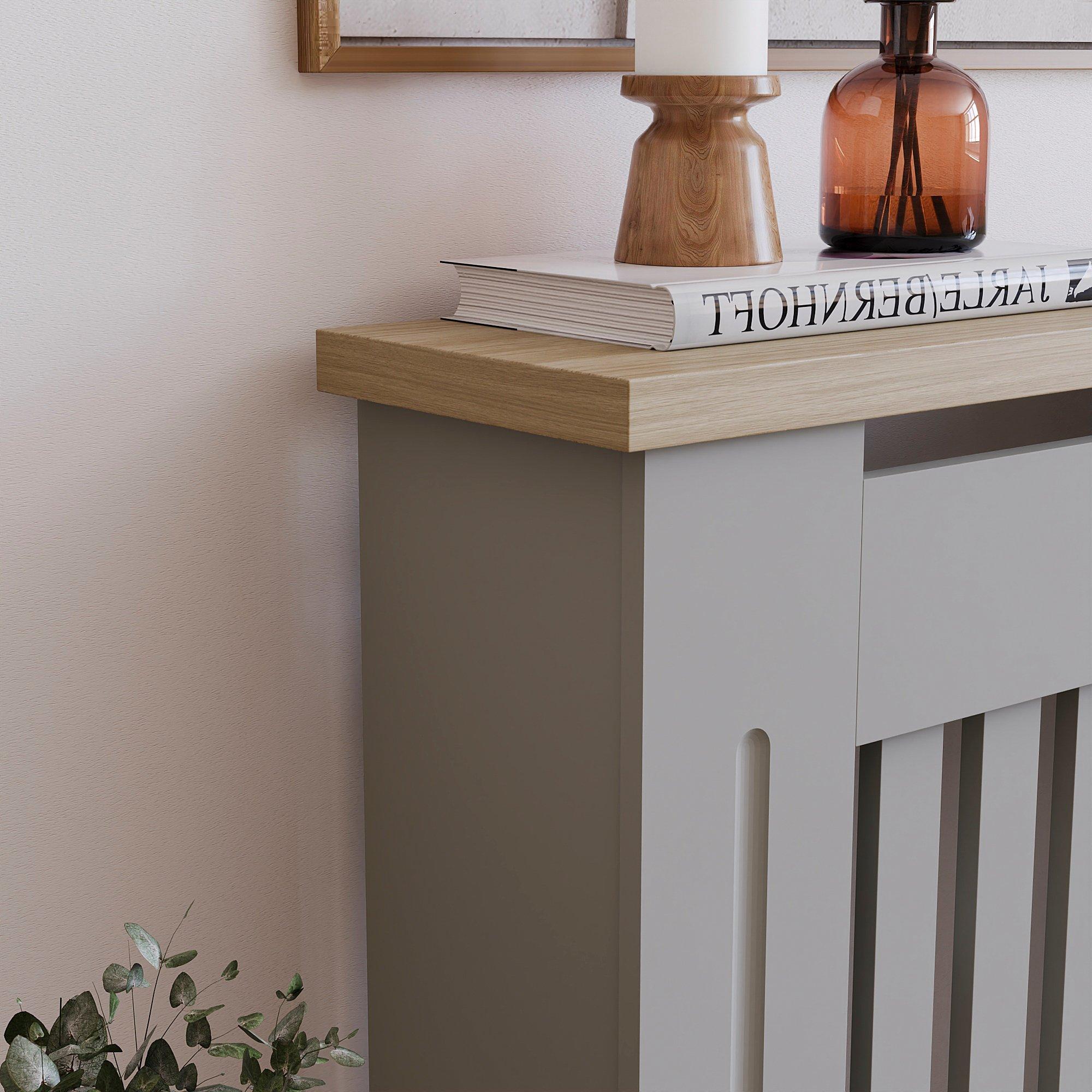 Grey - Lassic - Vida Designs Arlington Radiator Cover, Small - 4