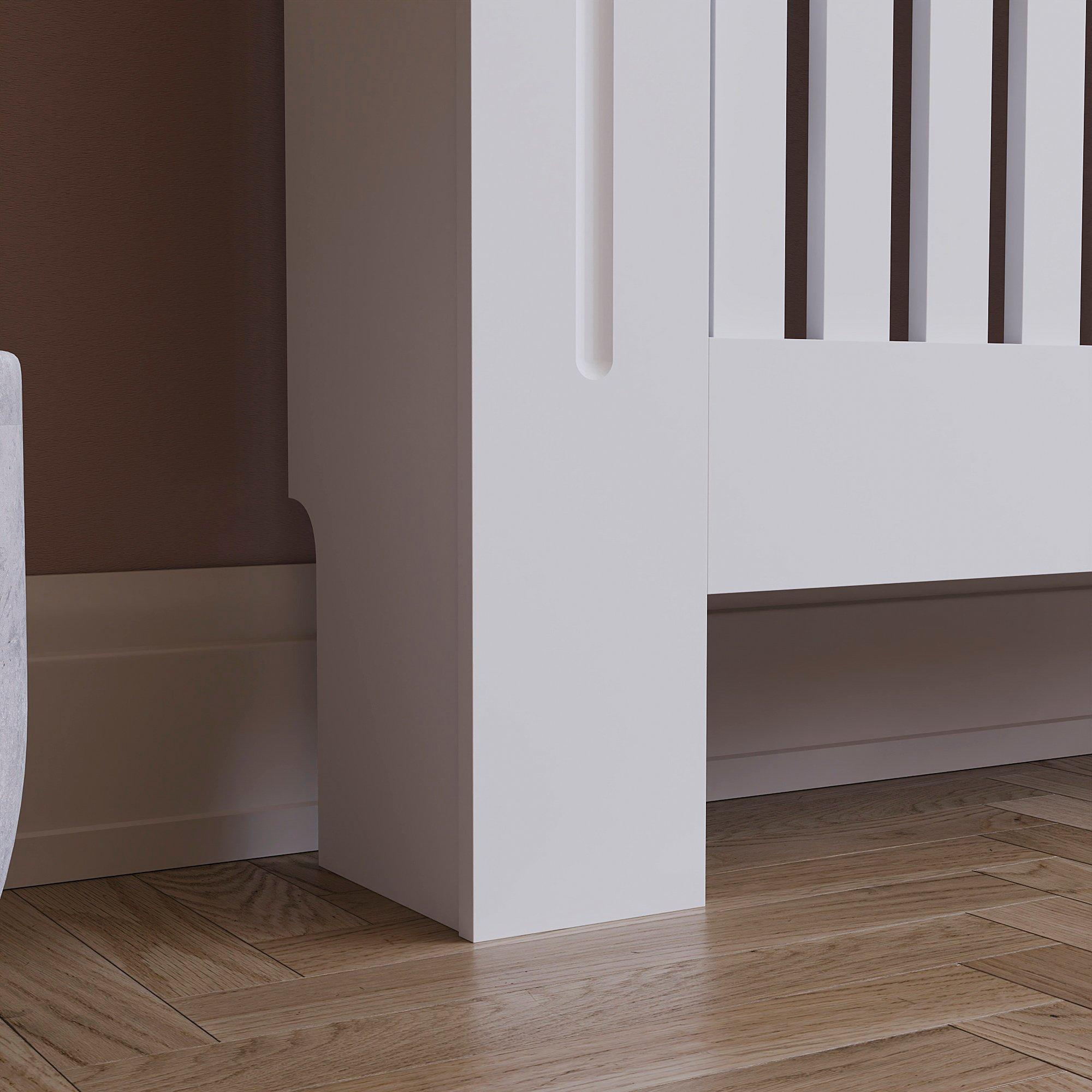 White - Lassic - Vida Designs Arlington Radiator Cover, Medium - 6