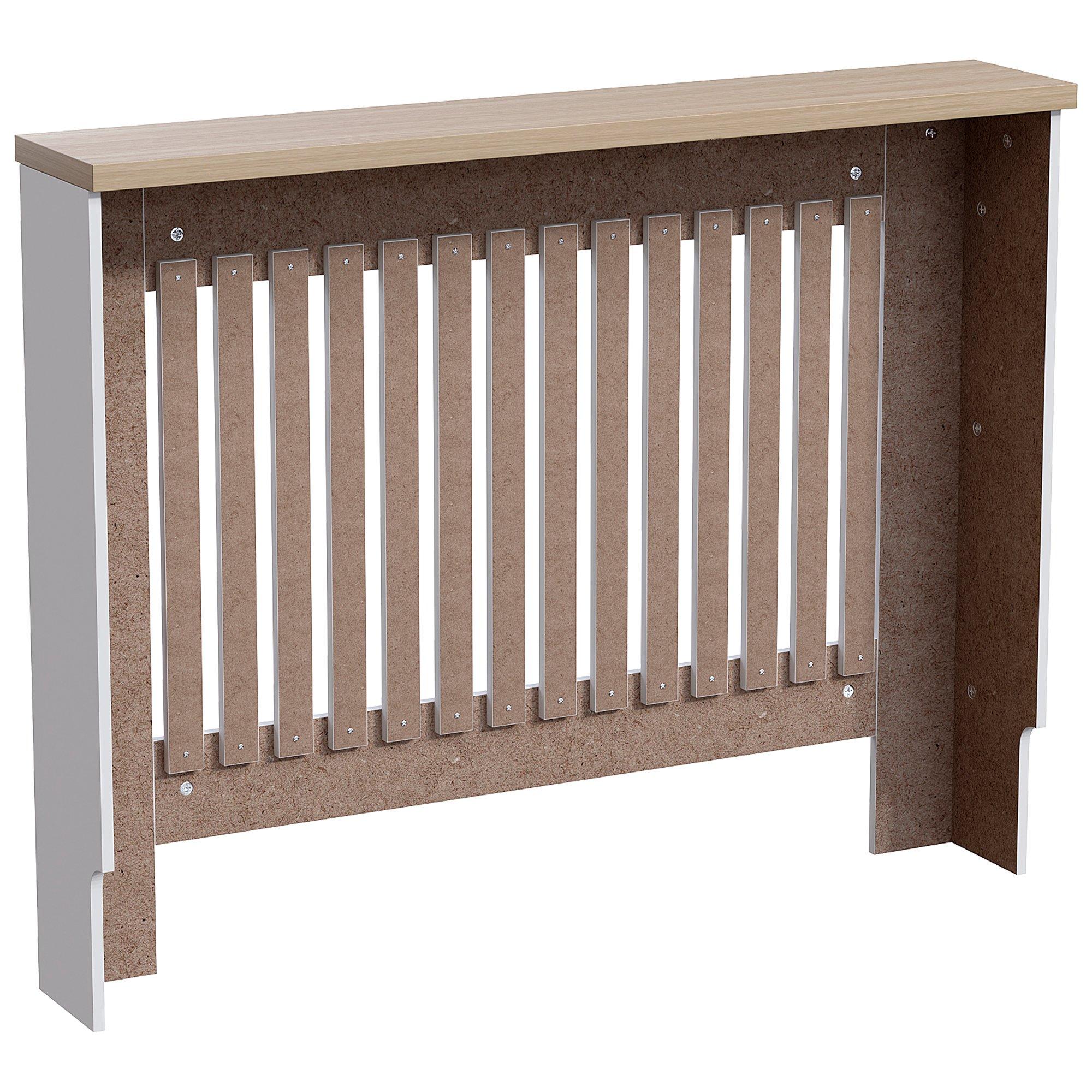 White - Lassic - Vida Designs Arlington Radiator Cover, Medium - 7