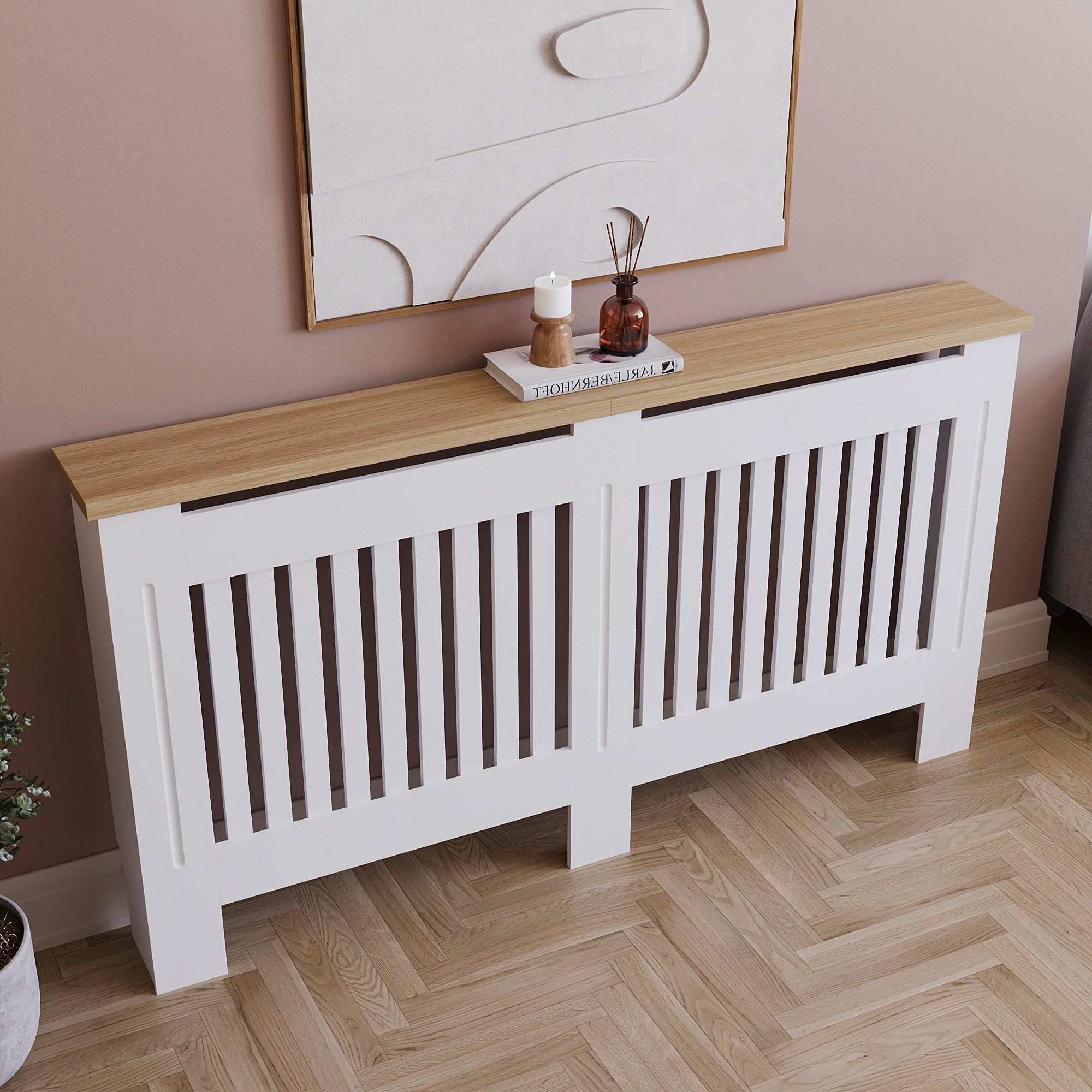 White - Lassic - Vida Designs Arlington Radiator Cover, Large - 4