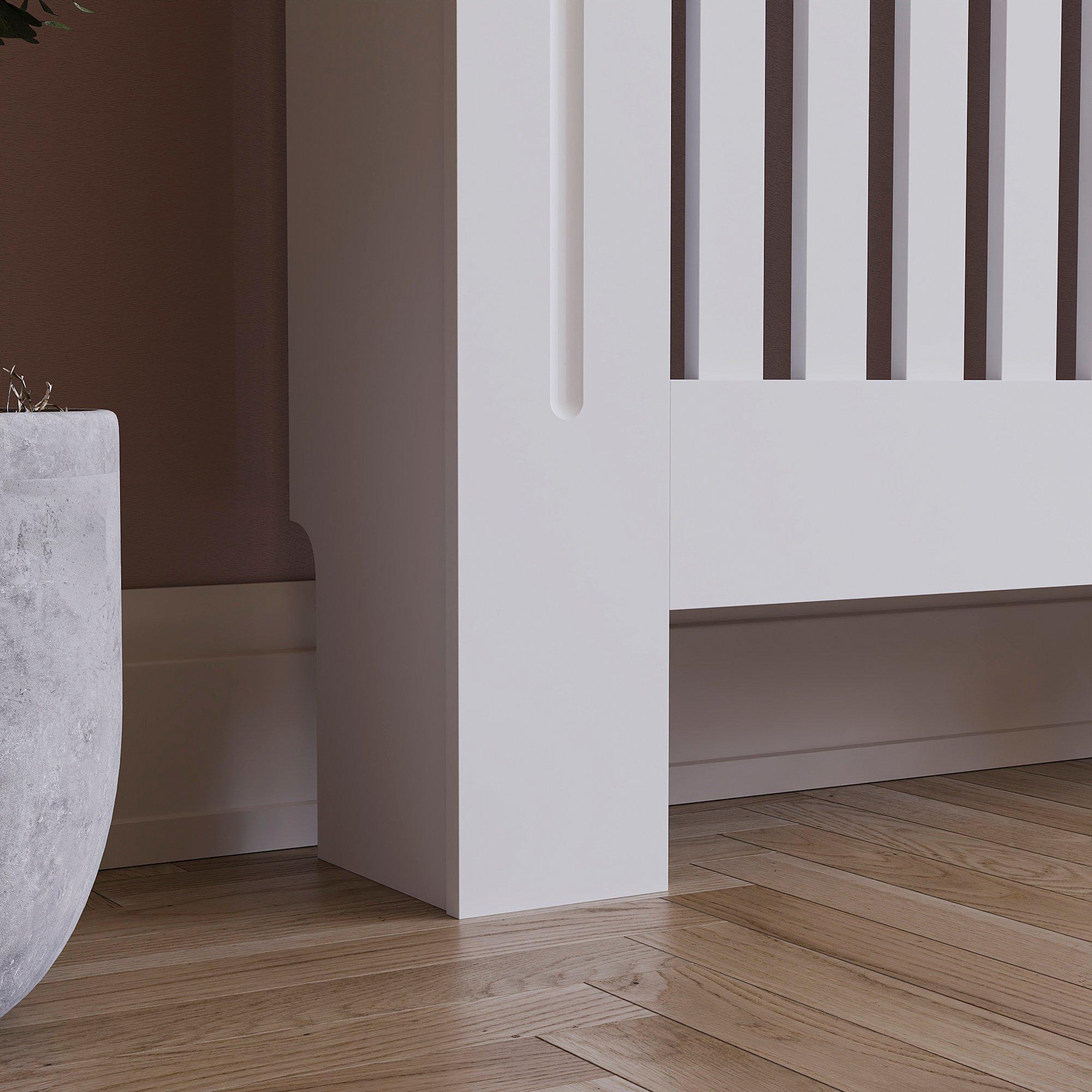 White - Lassic - Vida Designs Arlington Radiator Cover, Large - 6
