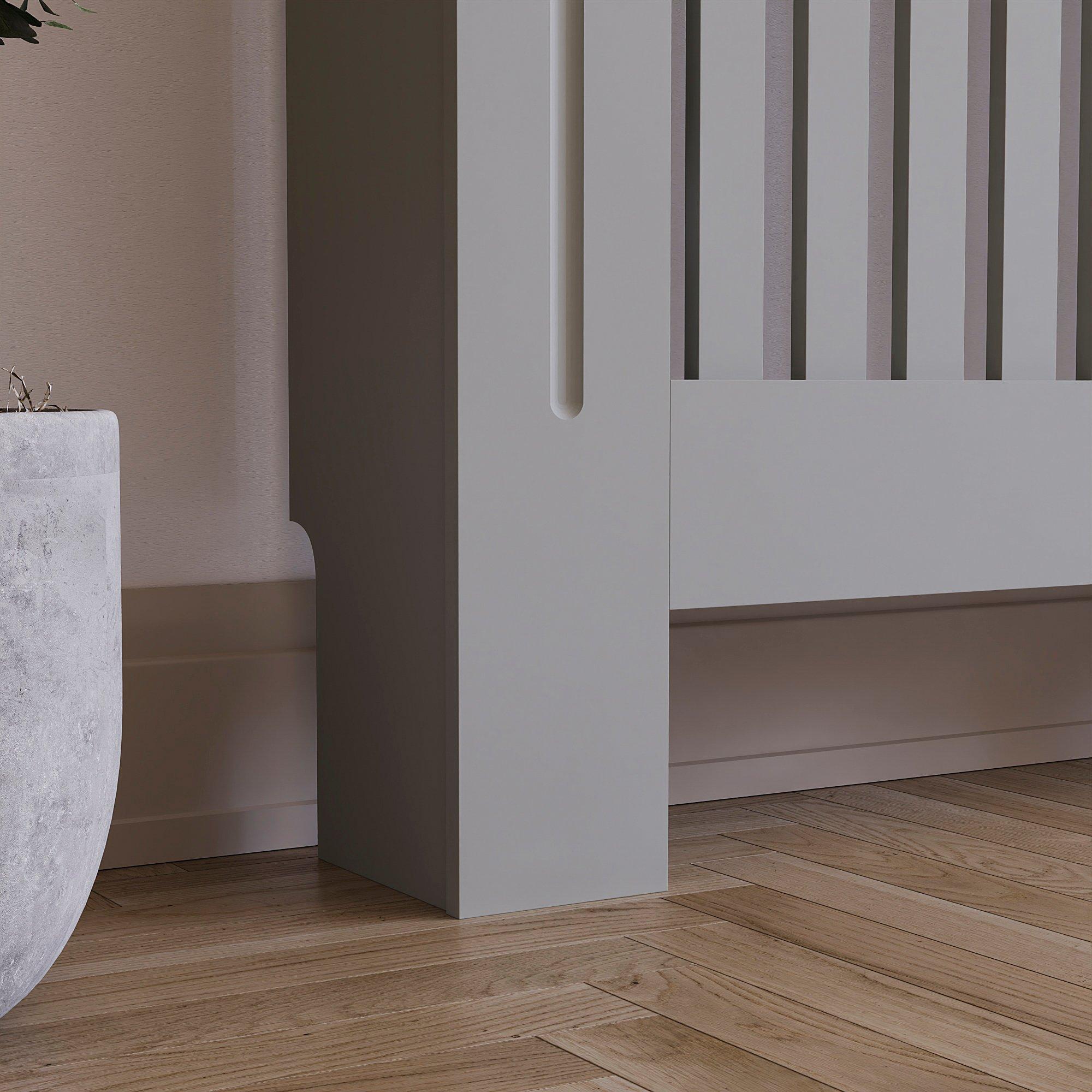 Grey - Lassic - Vida Designs Arlington Radiator Cover, Large - 6