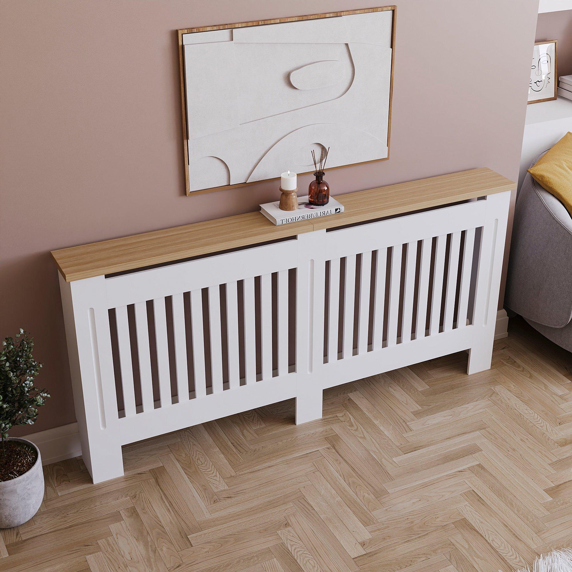 White - Lassic - Vida Designs Arlington Radiator Cover, Extra Large - 4