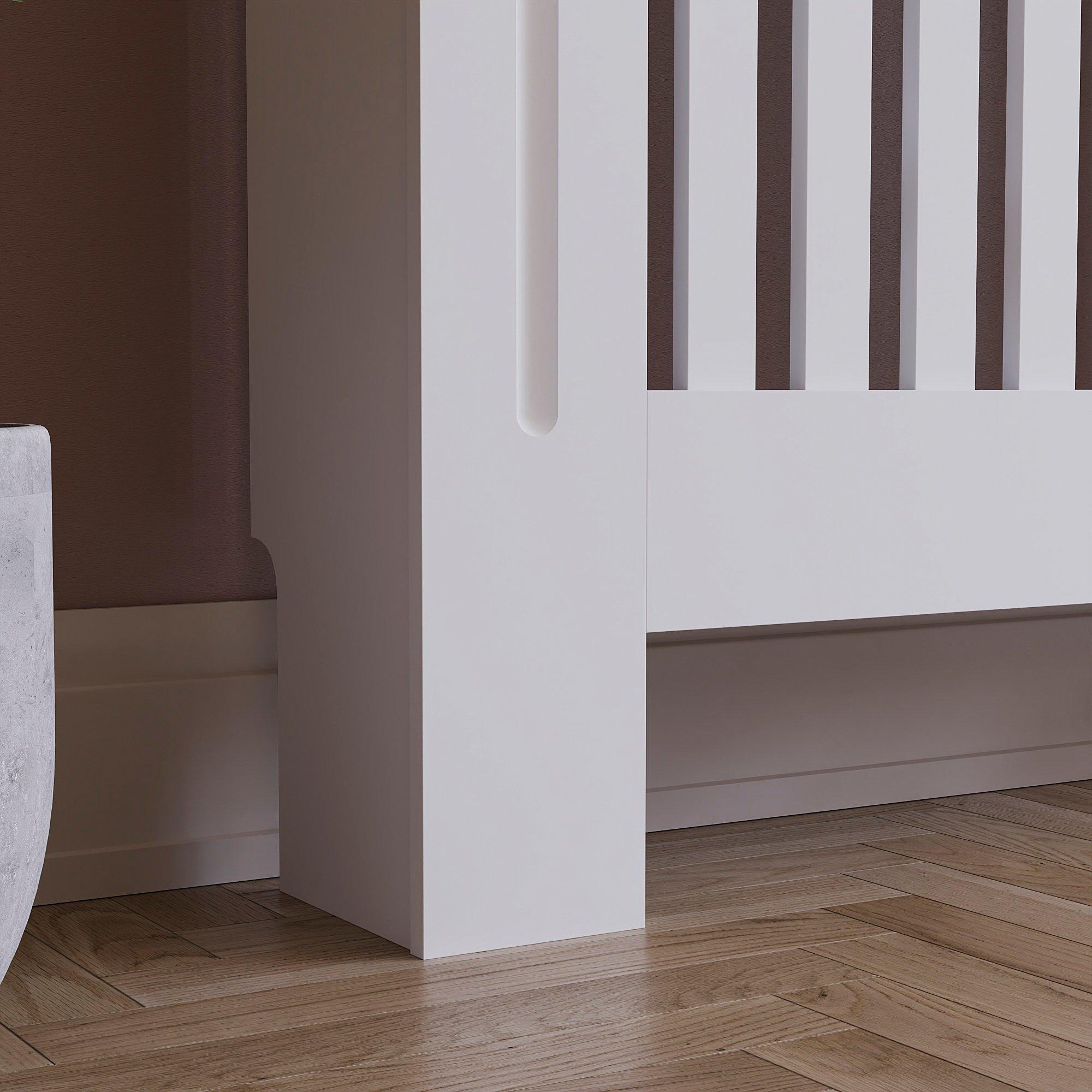 White - Lassic - Vida Designs Arlington Radiator Cover, Extra Large - 6