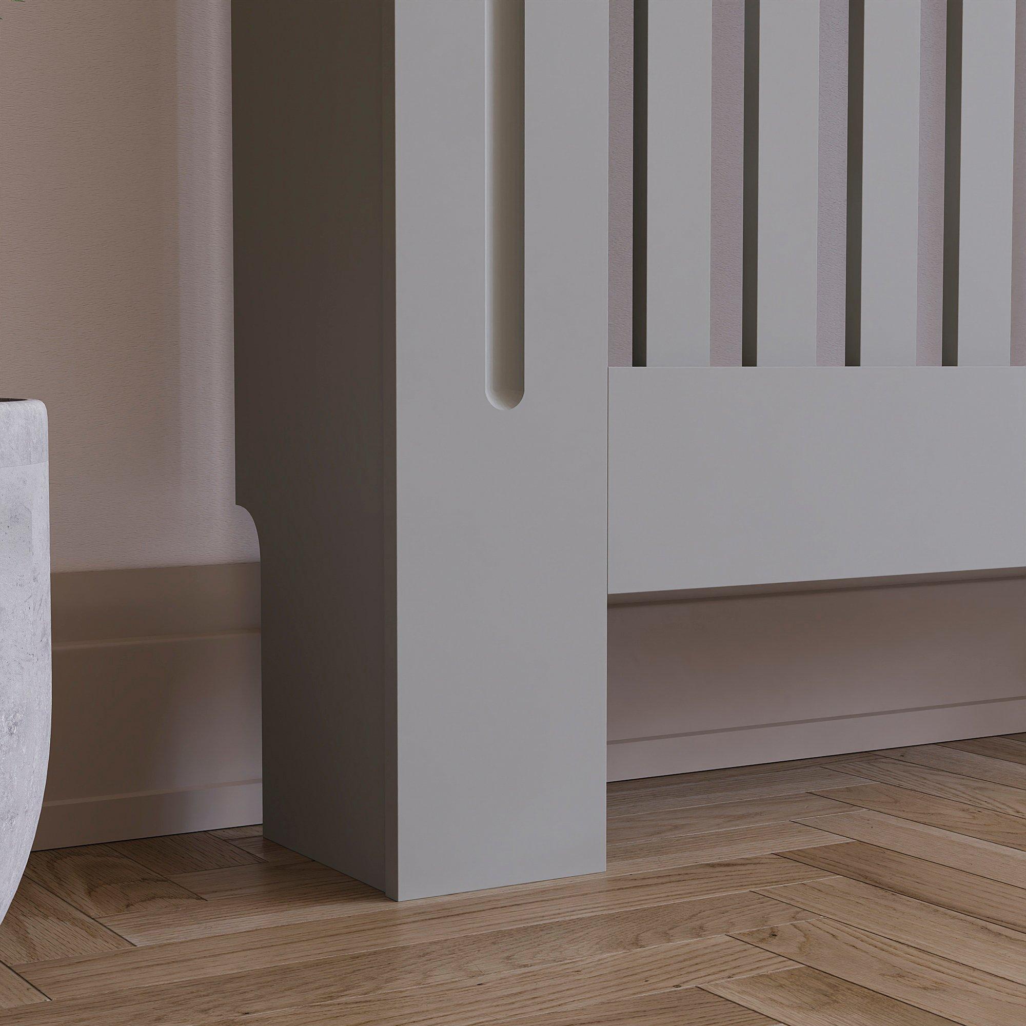 Grey - Lassic - Vida Designs Arlington Radiator Cover, Extra Large - 6