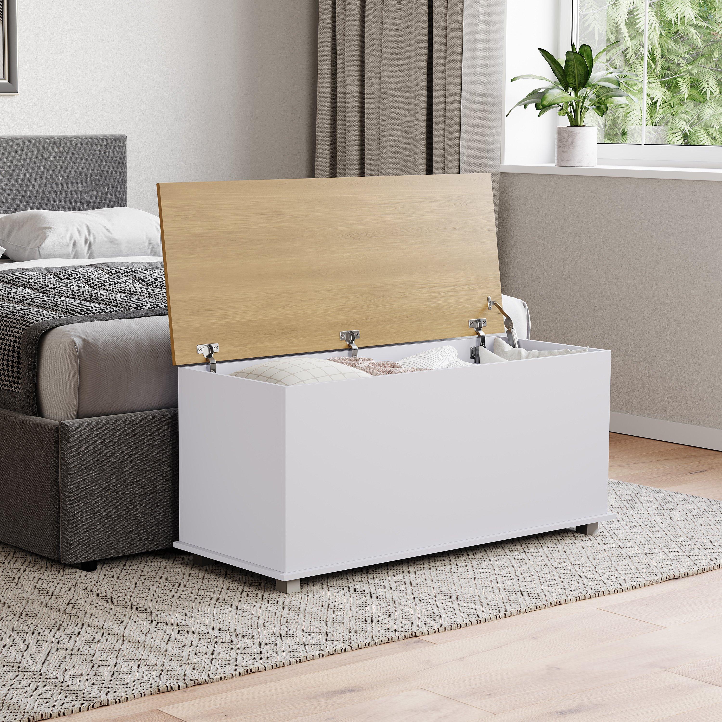 White - Lassic - Vida Designs Arlington Storage Ottoman - 4