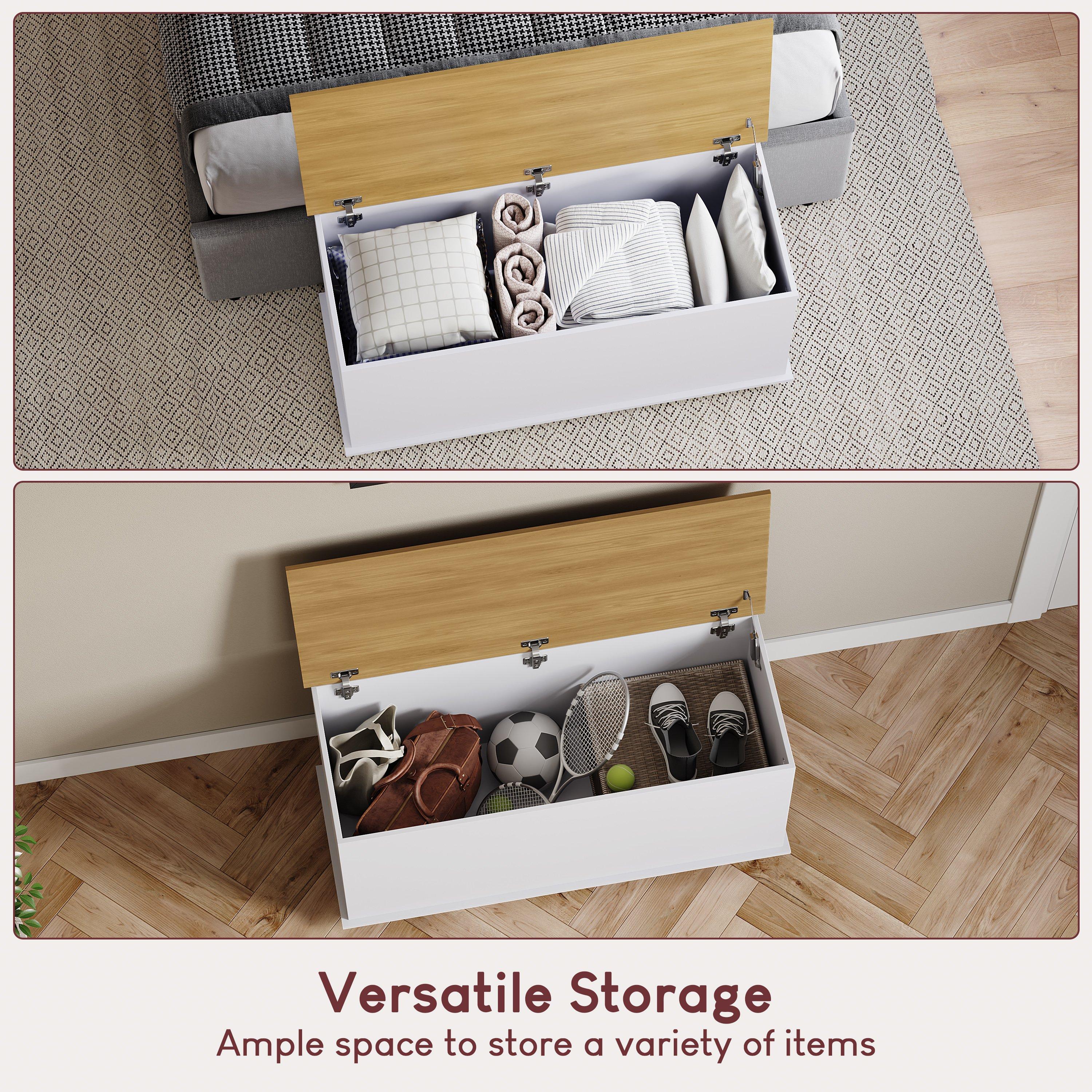 White - Lassic - Vida Designs Arlington Storage Ottoman - 5