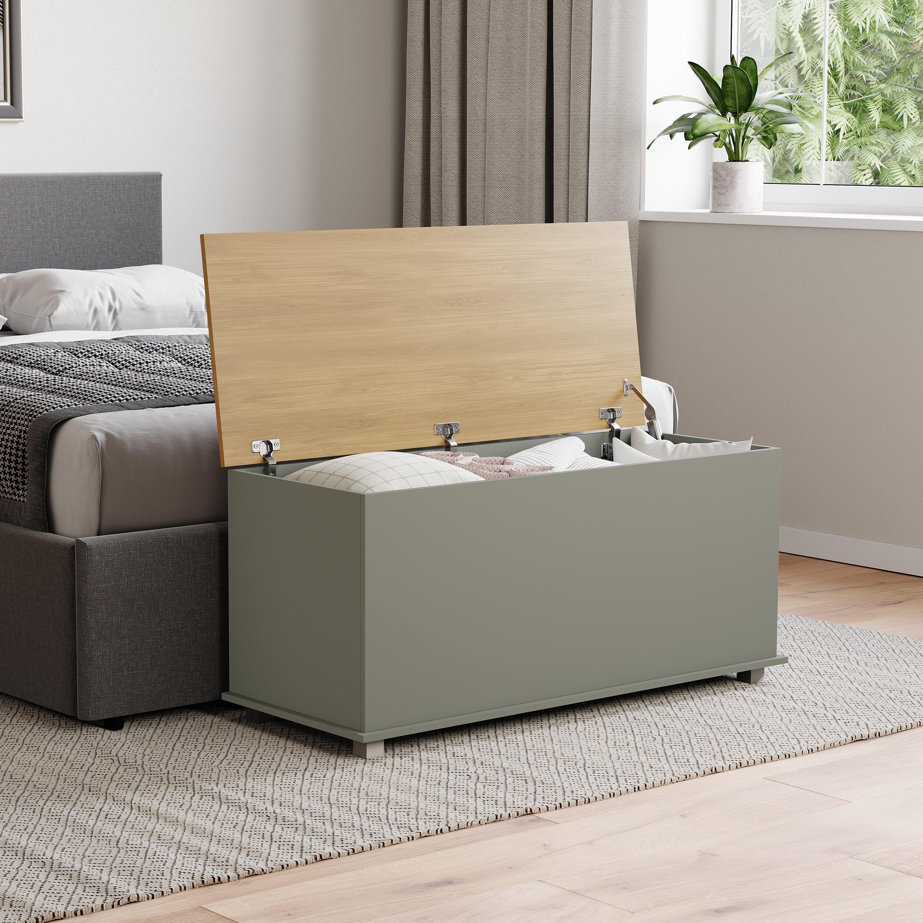 Grey - Lassic - Vida Designs Arlington Storage Ottoman - 4