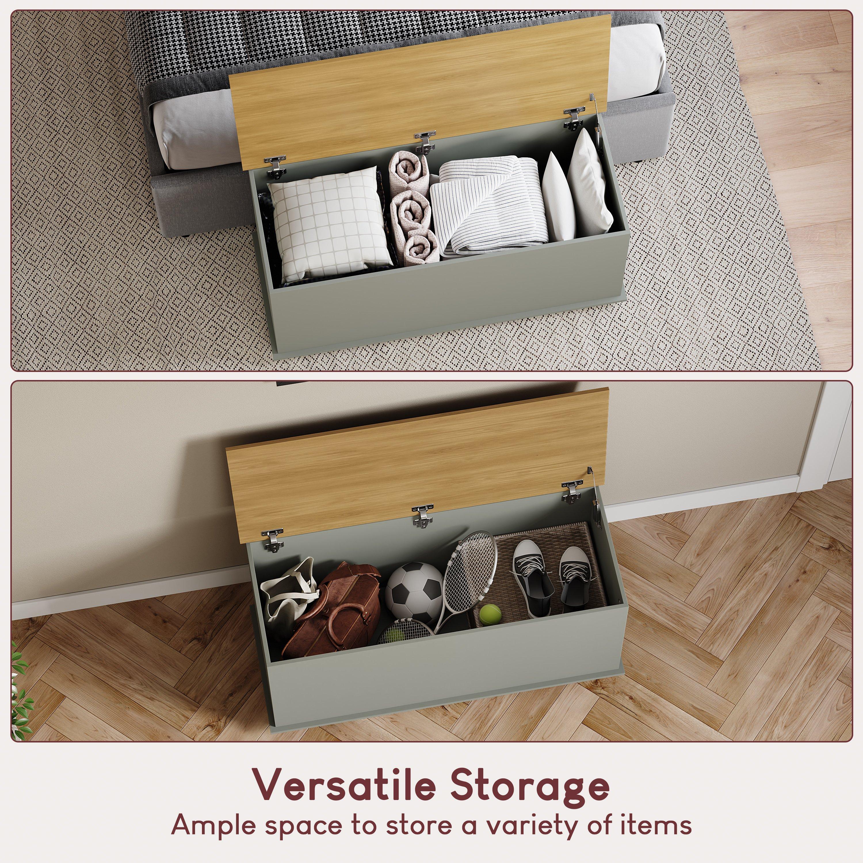 Grey - Lassic - Vida Designs Arlington Storage Ottoman - 5