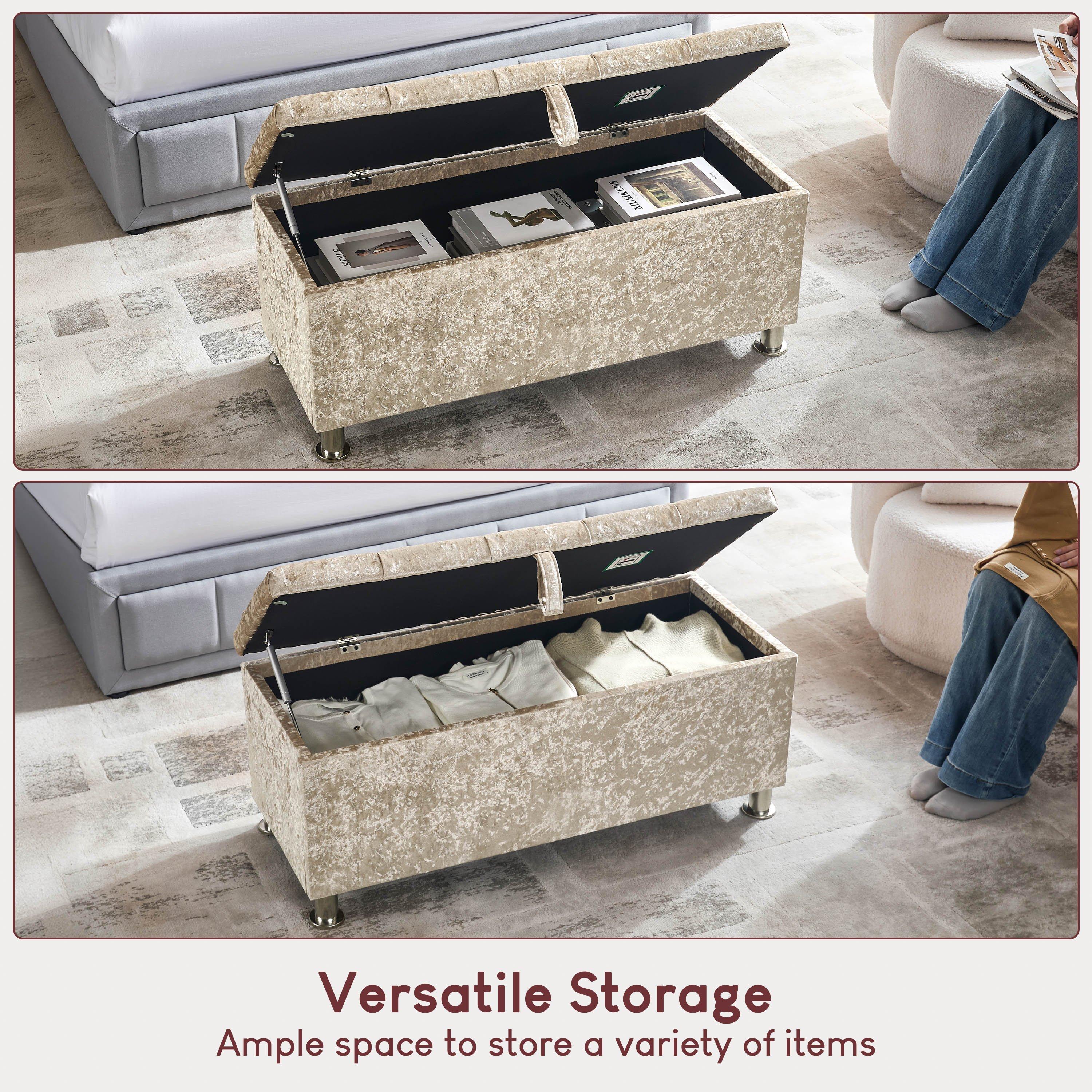 Champagne Crush - Lassic - Vida Designs Valencia Storage Ottoman UKFR - 4