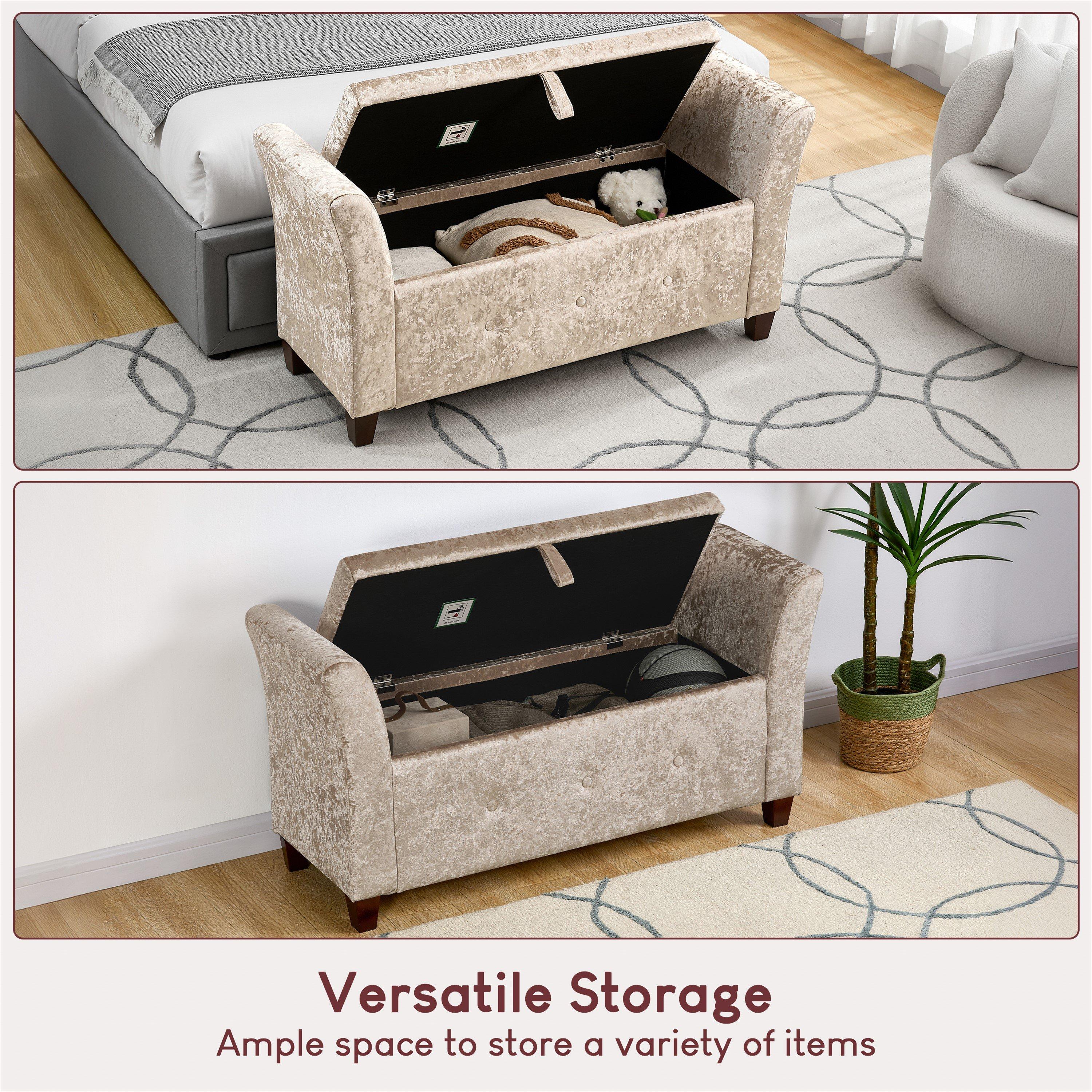 Champagne Crush - Lassic - Vida Designs Seville Storage Ottoman UKFR - 7