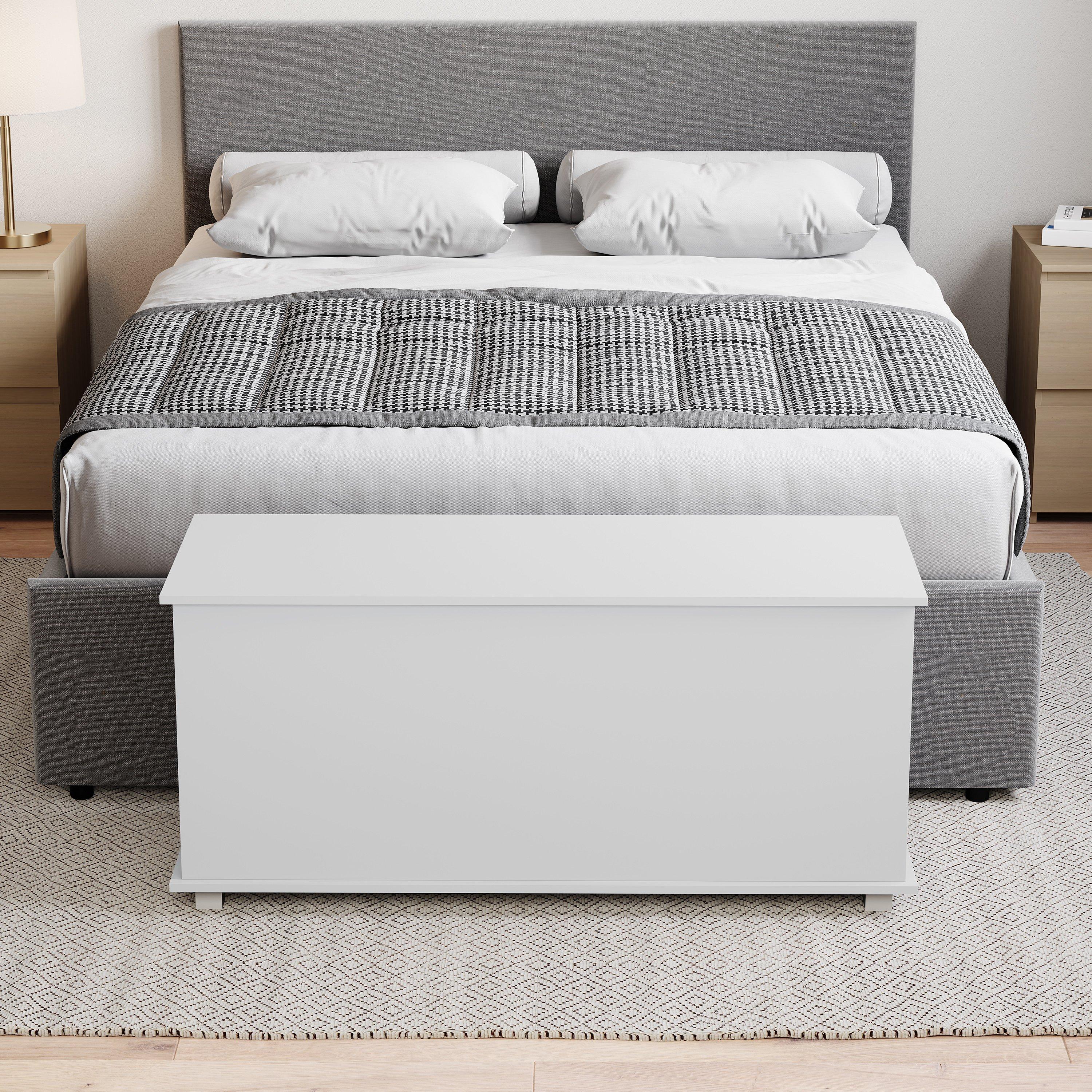 White - Lassic - Vida Designs Leon Storage Ottoman - 3