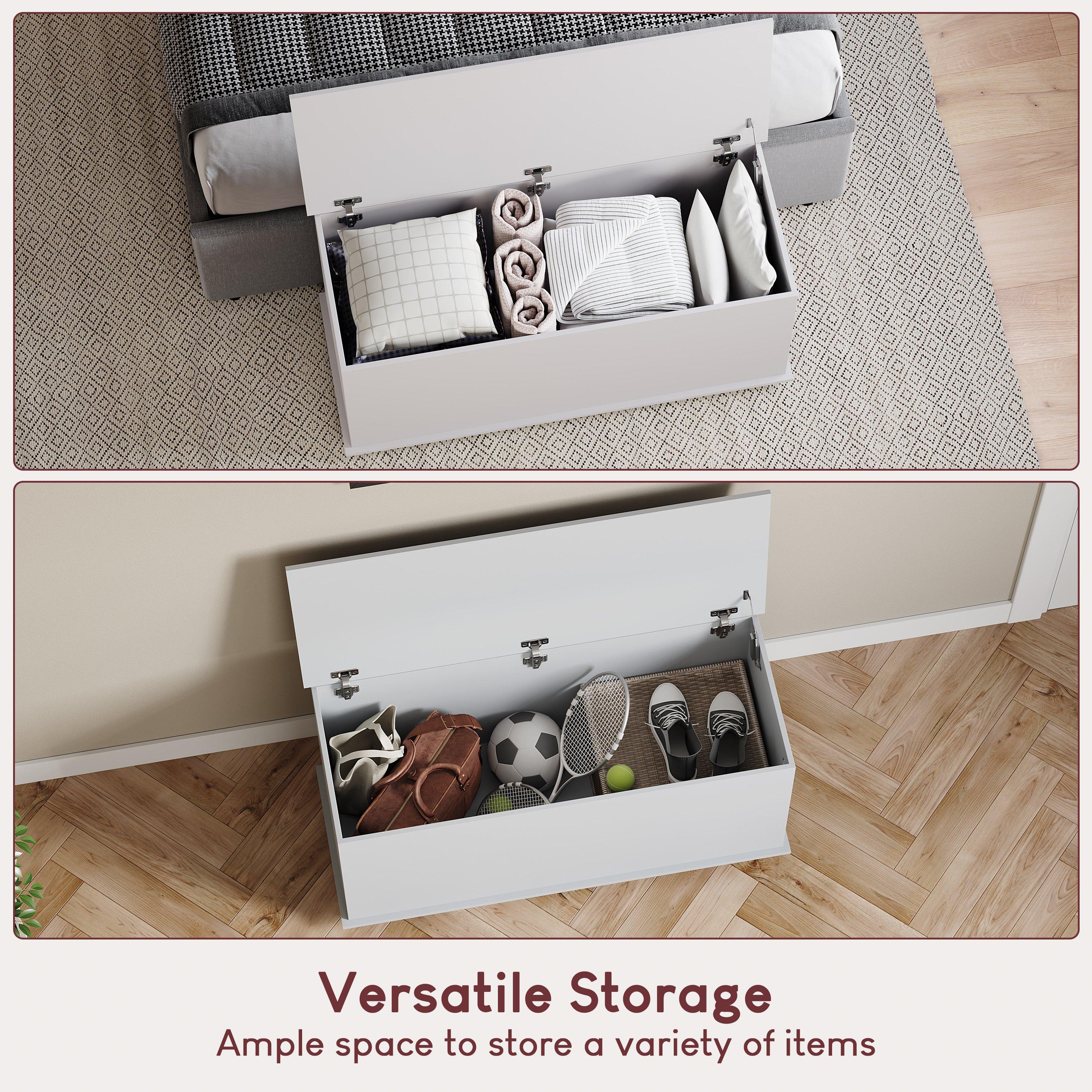 White - Lassic - Vida Designs Leon Storage Ottoman - 5