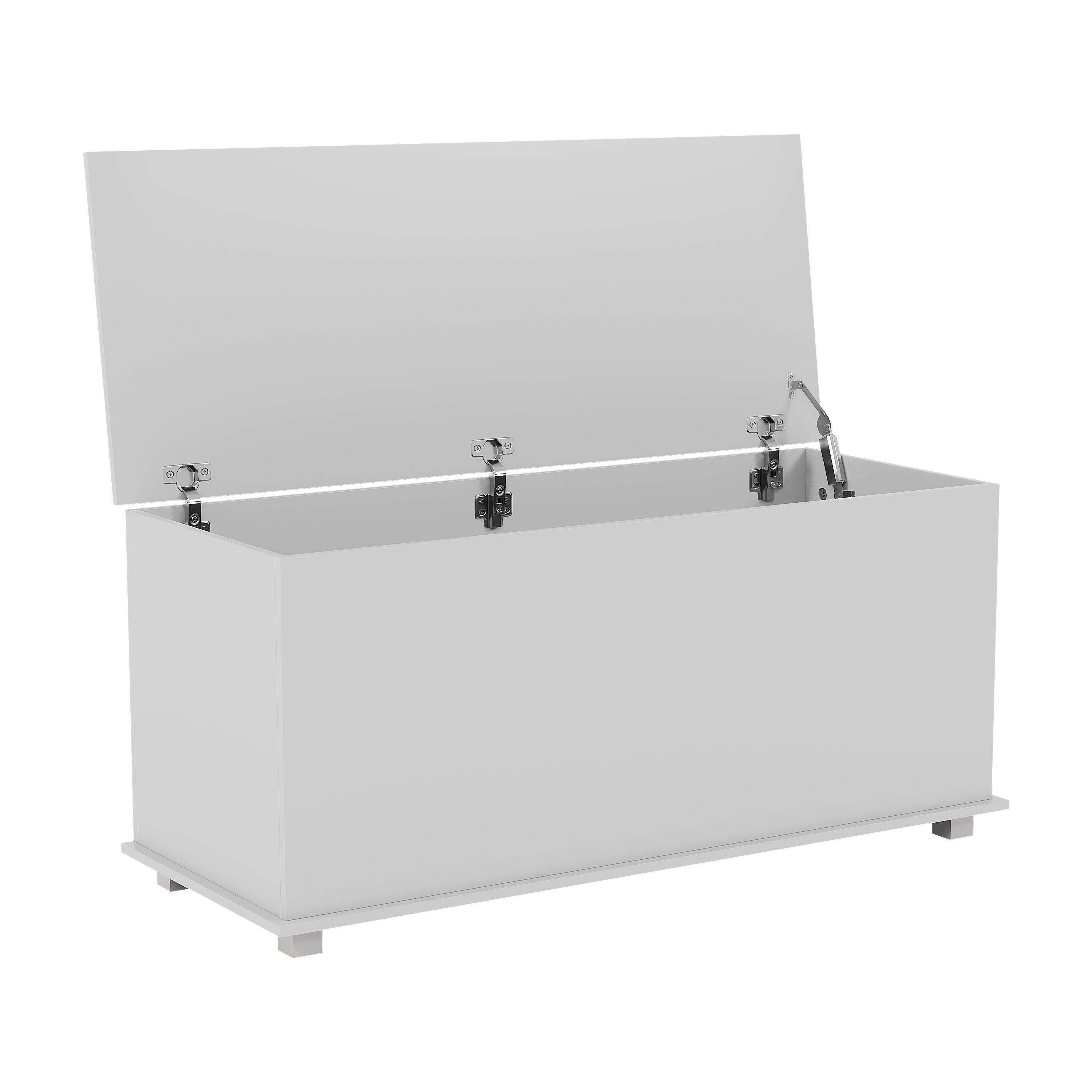 White - Lassic - Vida Designs Leon Storage Ottoman - 8