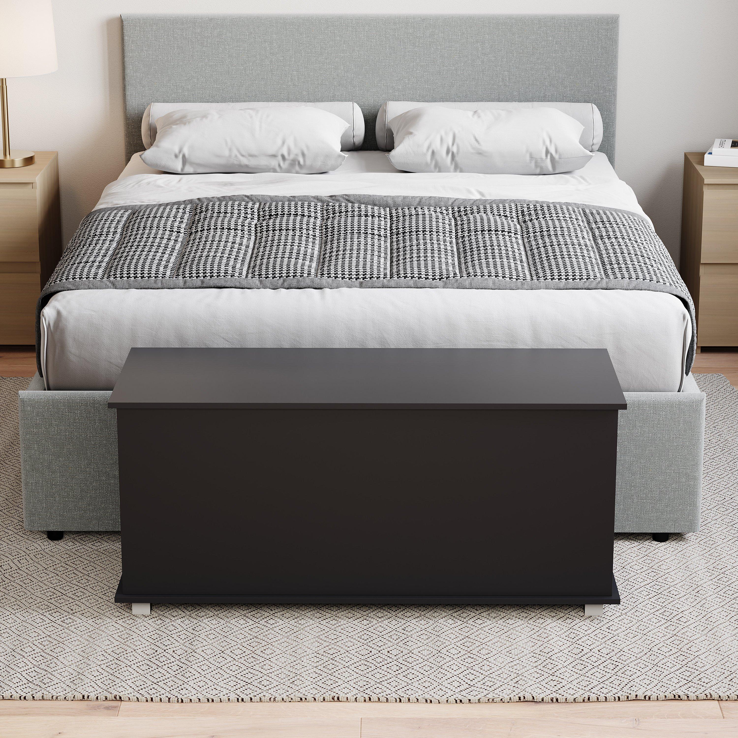 Black - Lassic - Vida Designs Leon Storage Ottoman - 3