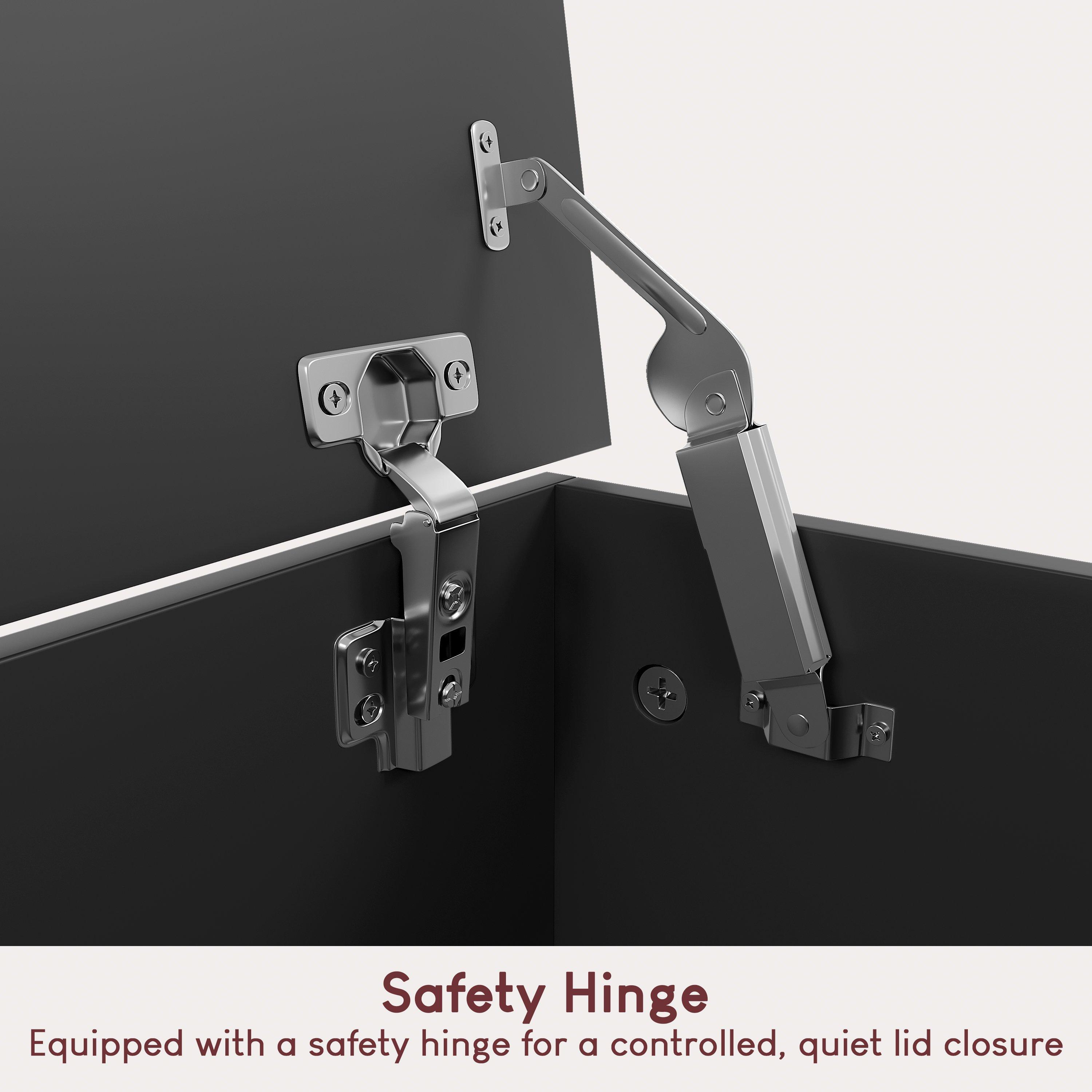 Black - Lassic - Vida Designs Leon Storage Ottoman - 6