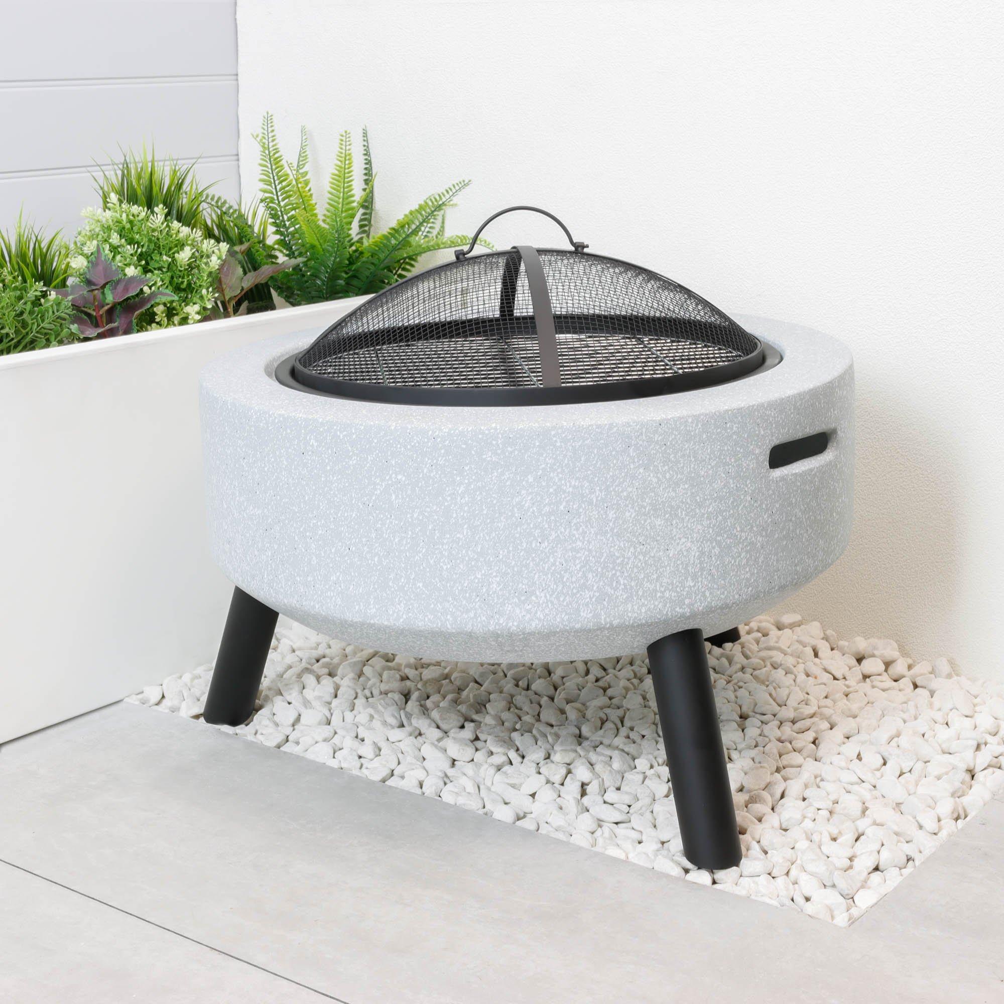 Cream - Streetwize - MGO Firepit, Table & BBQ - 3