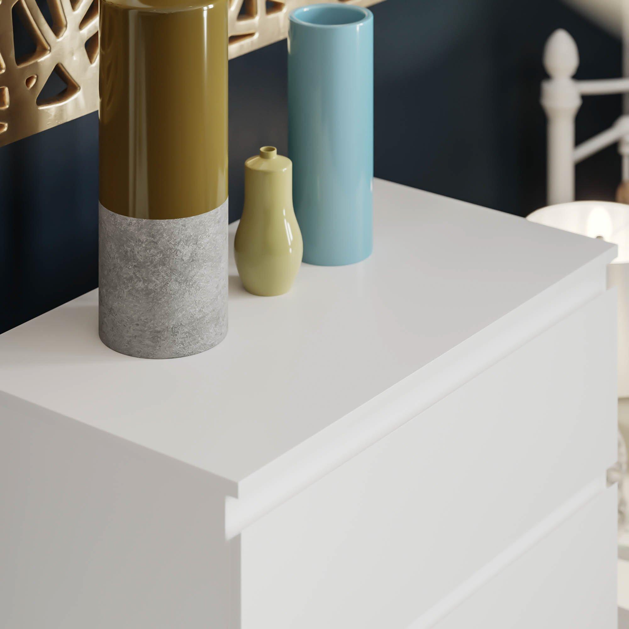 White - Lassic - Vida Designs Denver 4 Drawer Chest - 4