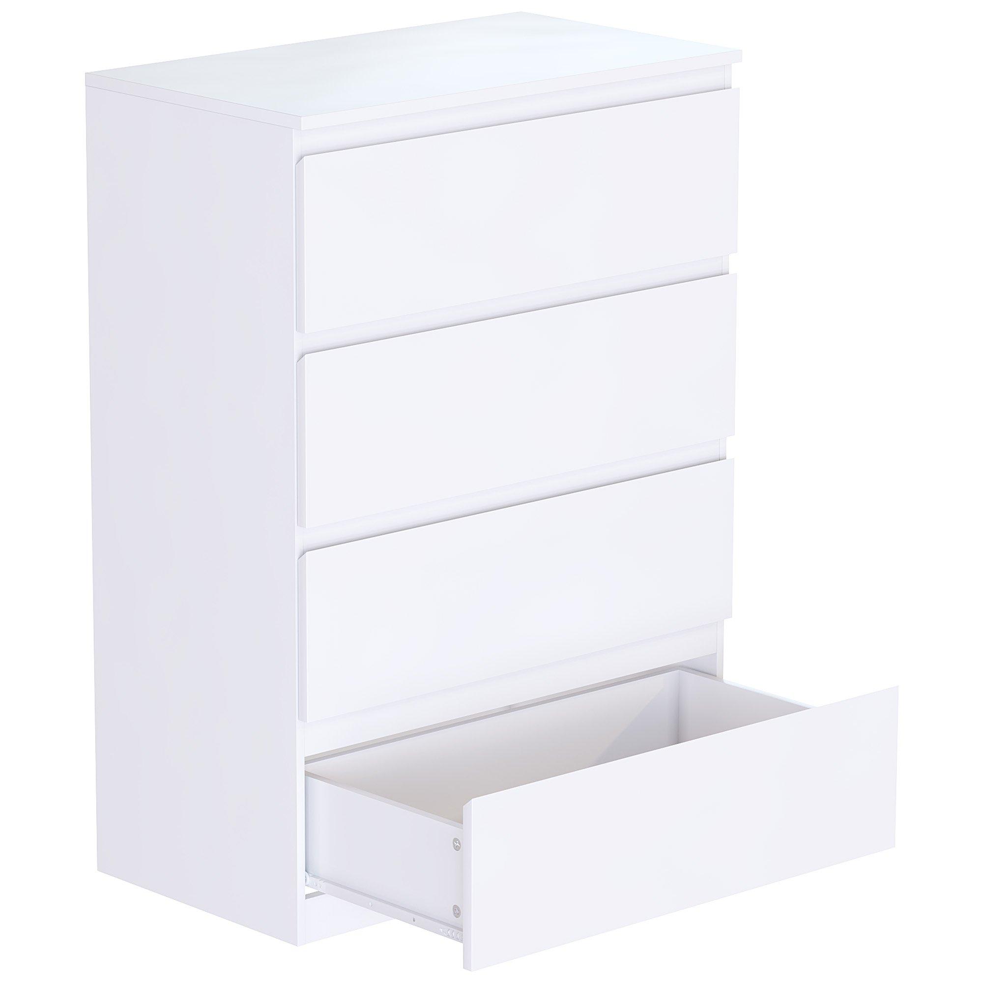 White - Lassic - Vida Designs Denver 4 Drawer Chest - 7