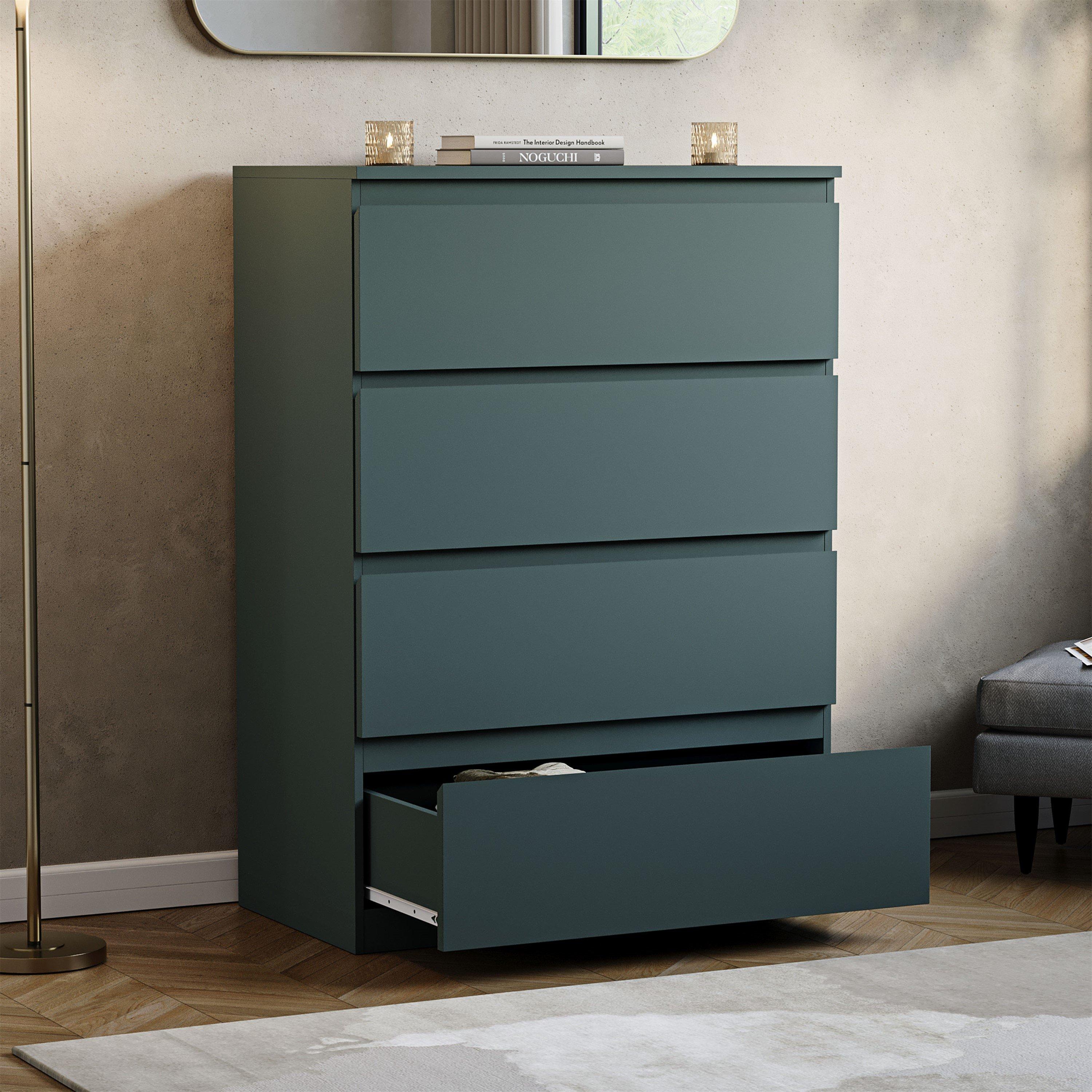 Jasper Green - Lassic - Vida Designs Denver 4 Drawer Chest - 4