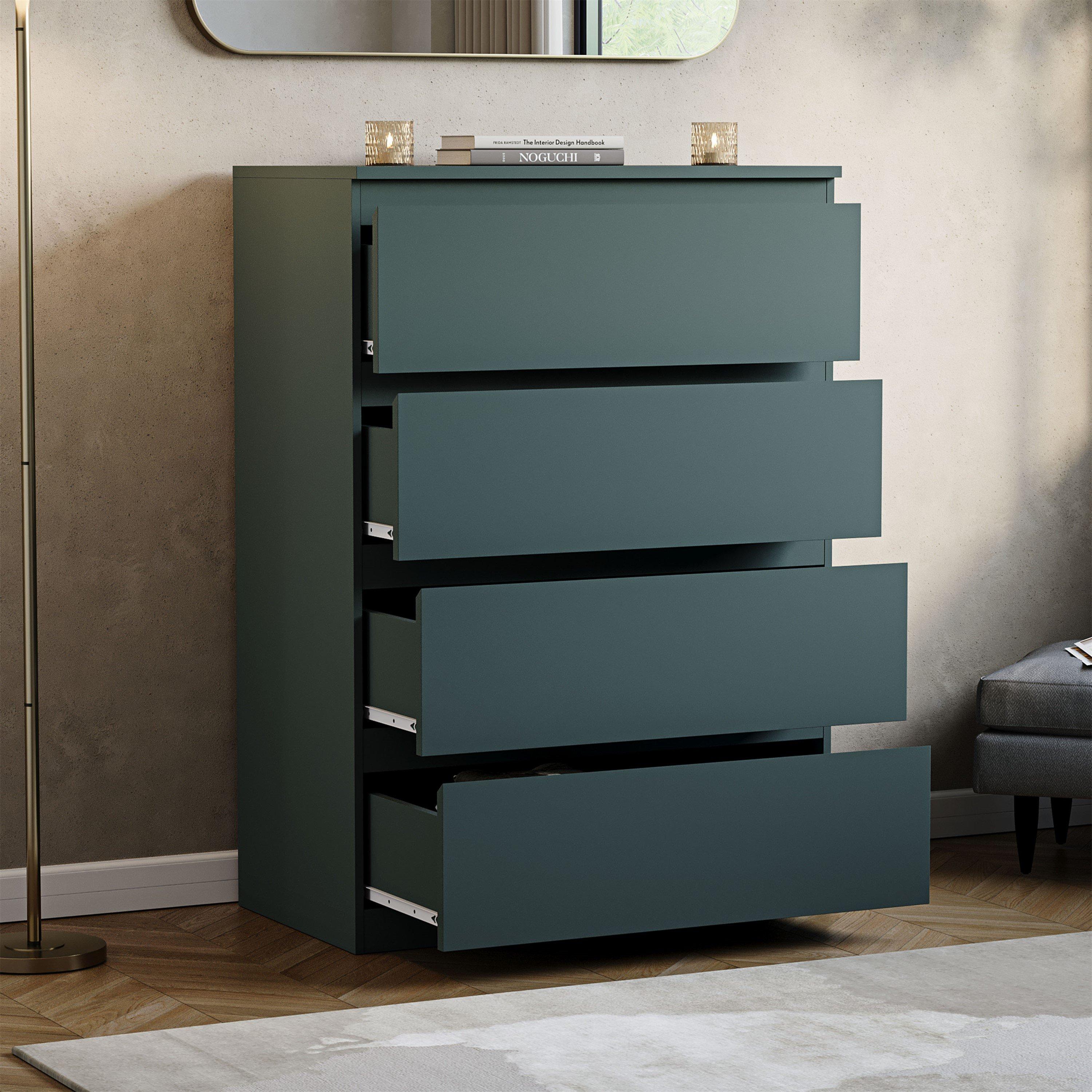 Jasper Green - Lassic - Vida Designs Denver 4 Drawer Chest - 5