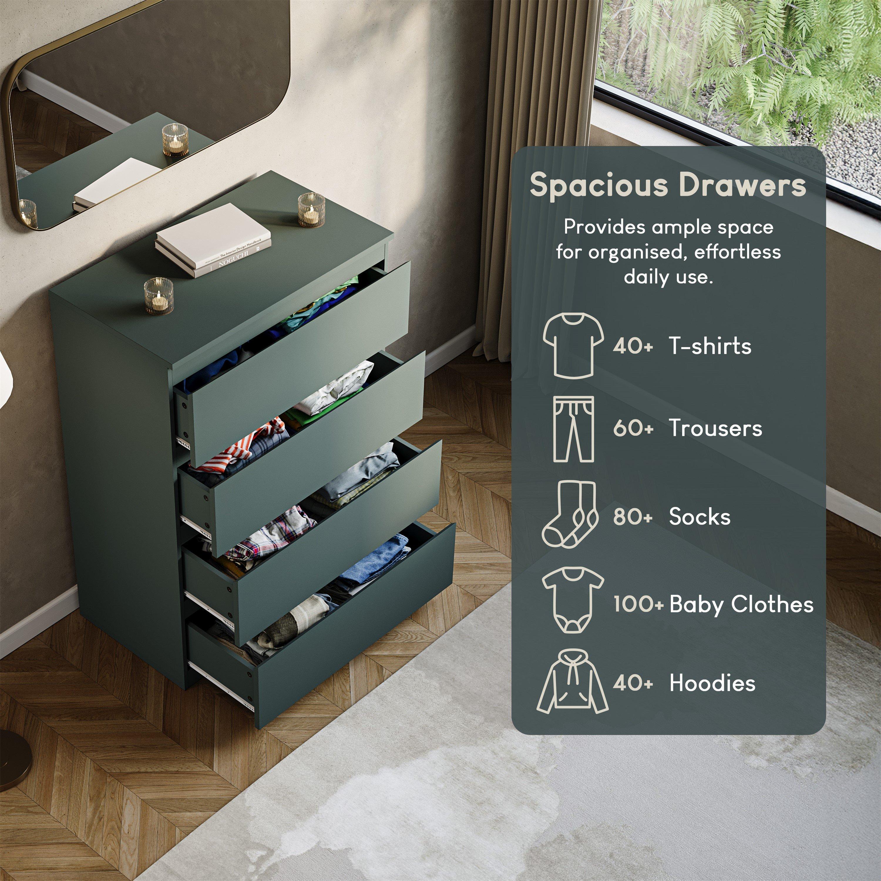 Jasper Green - Lassic - Vida Designs Denver 4 Drawer Chest - 6