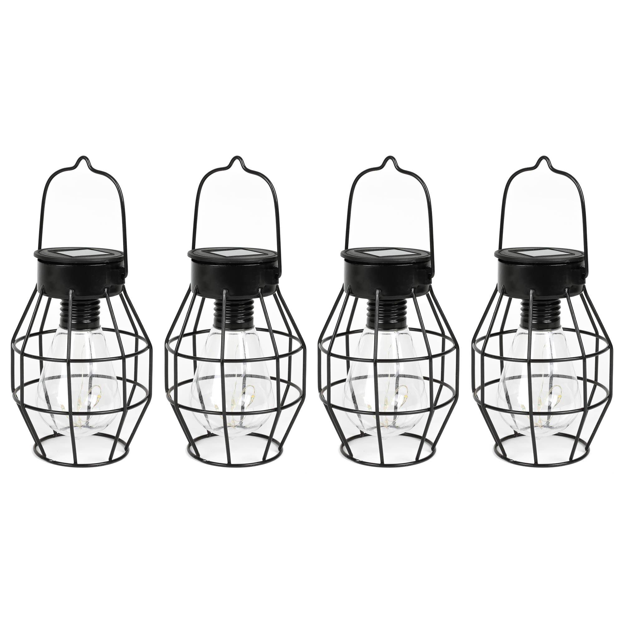 Black - Streetwize - Timeless Caged Lantern String Lights - 3