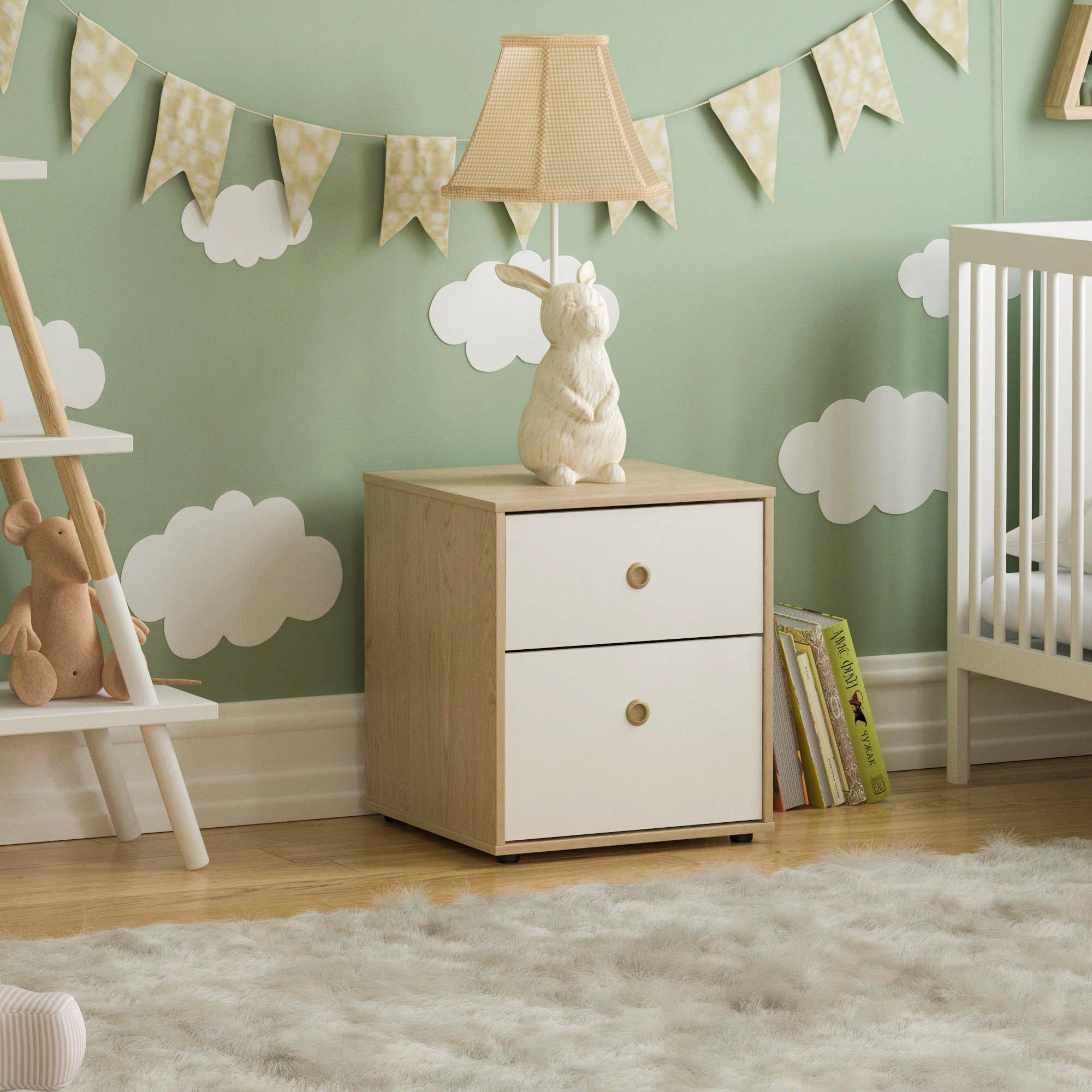 Junior Vida Neptune 2 Drawer Bedside Table