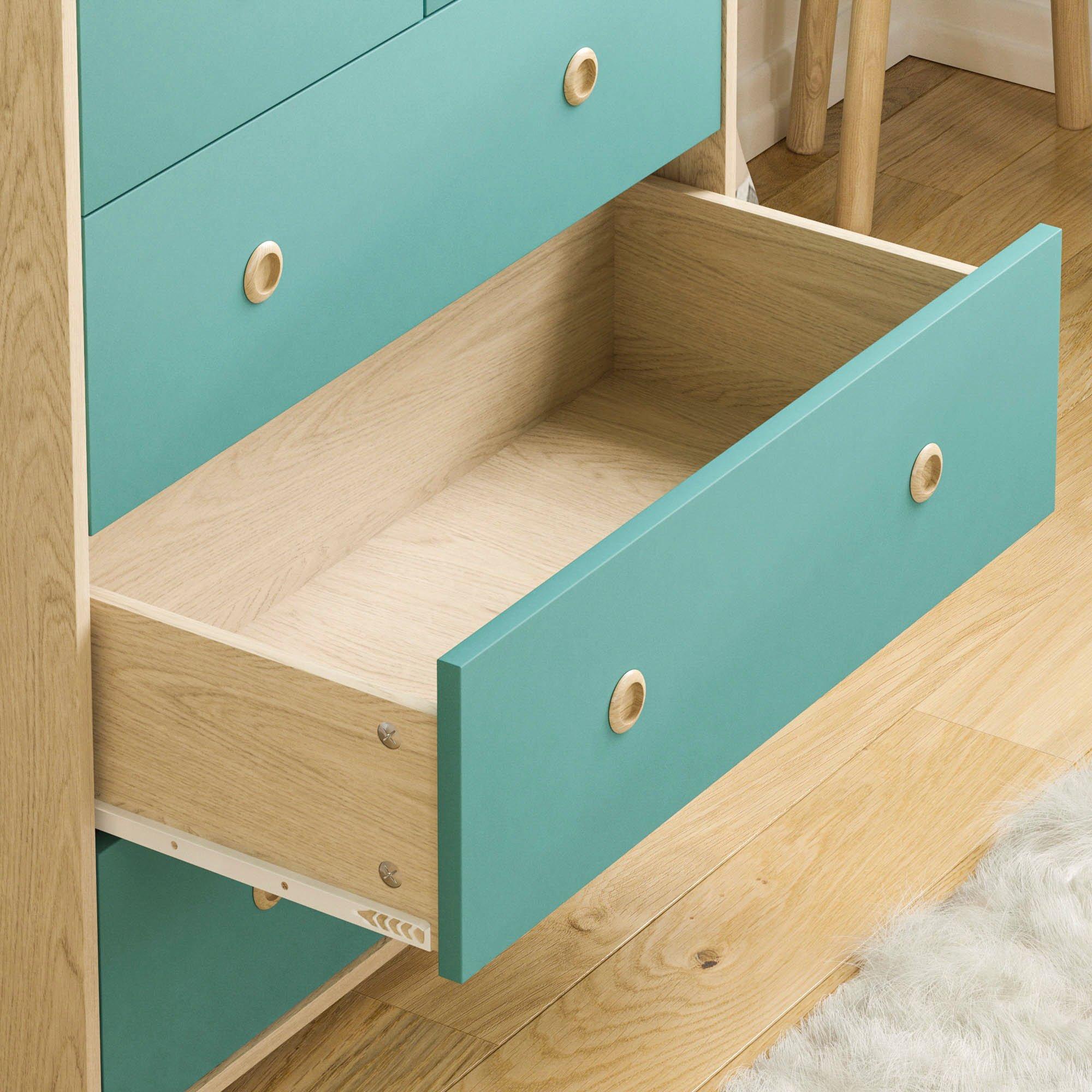 Blue & Oak - Lassic - Junior Vida Neptune 5 Drawer Chest - 7