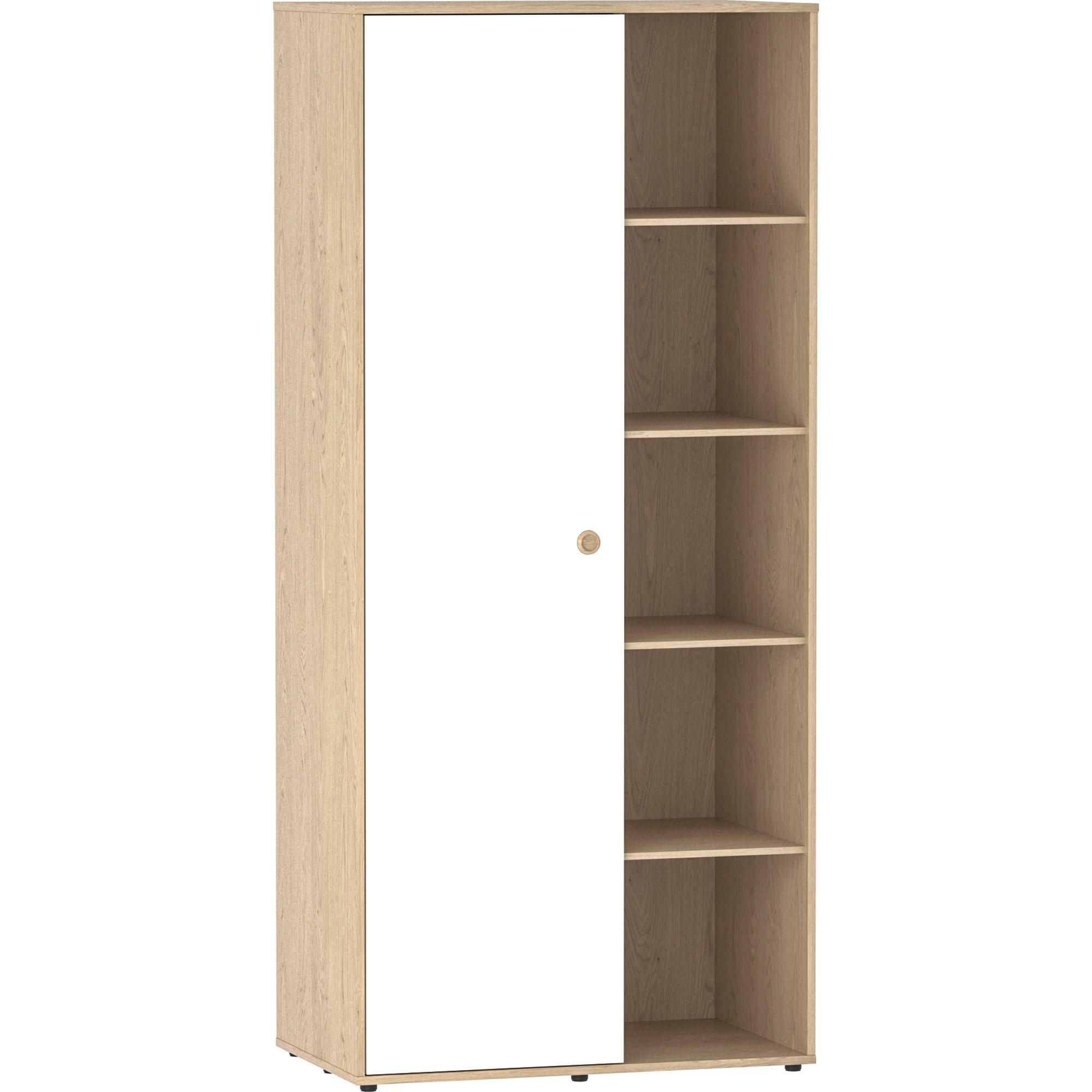 White & Oak - Lassic - Junior Vida Neptune 1 Door Wardrobe - 8