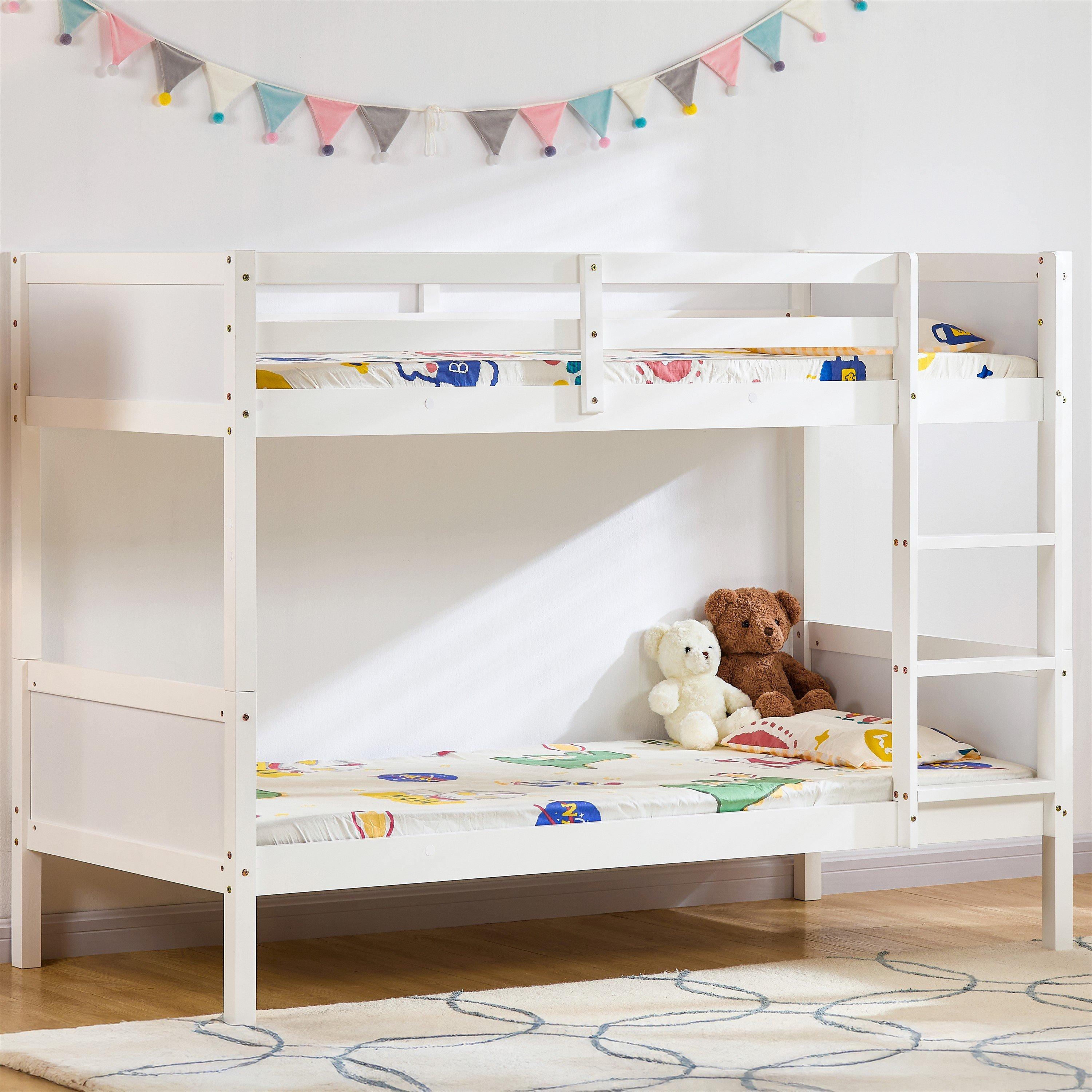 Lassic  Kids Junior Vida Gemini Detachable Bunk Bed - White