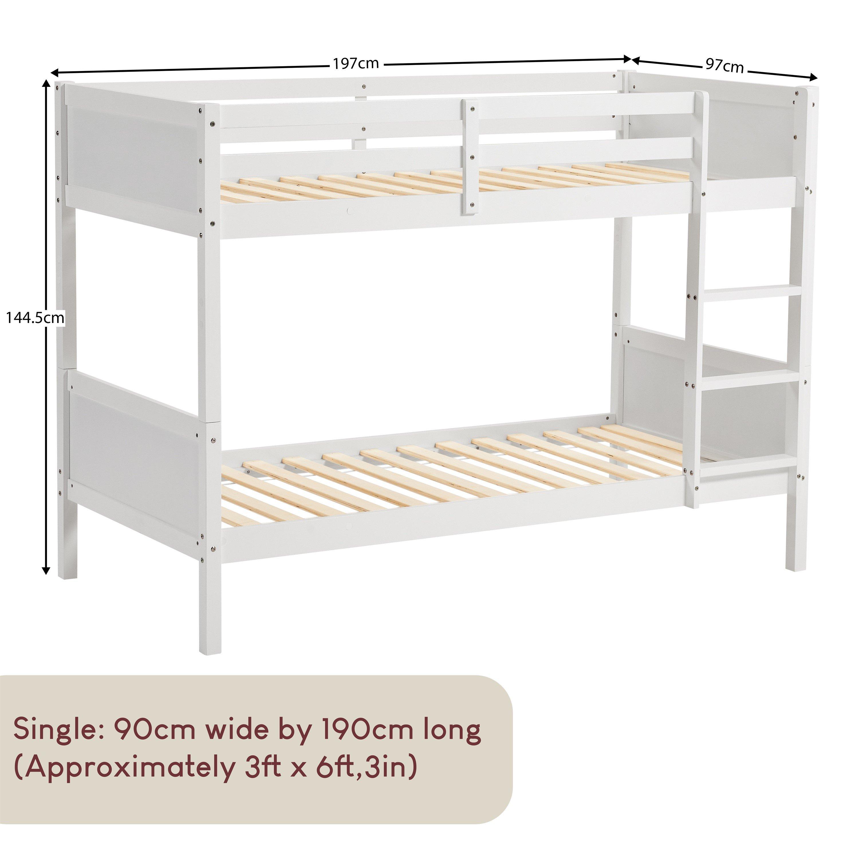 White - Lassic - Junior Vida Gemini Detachable Bunk Bed - 2