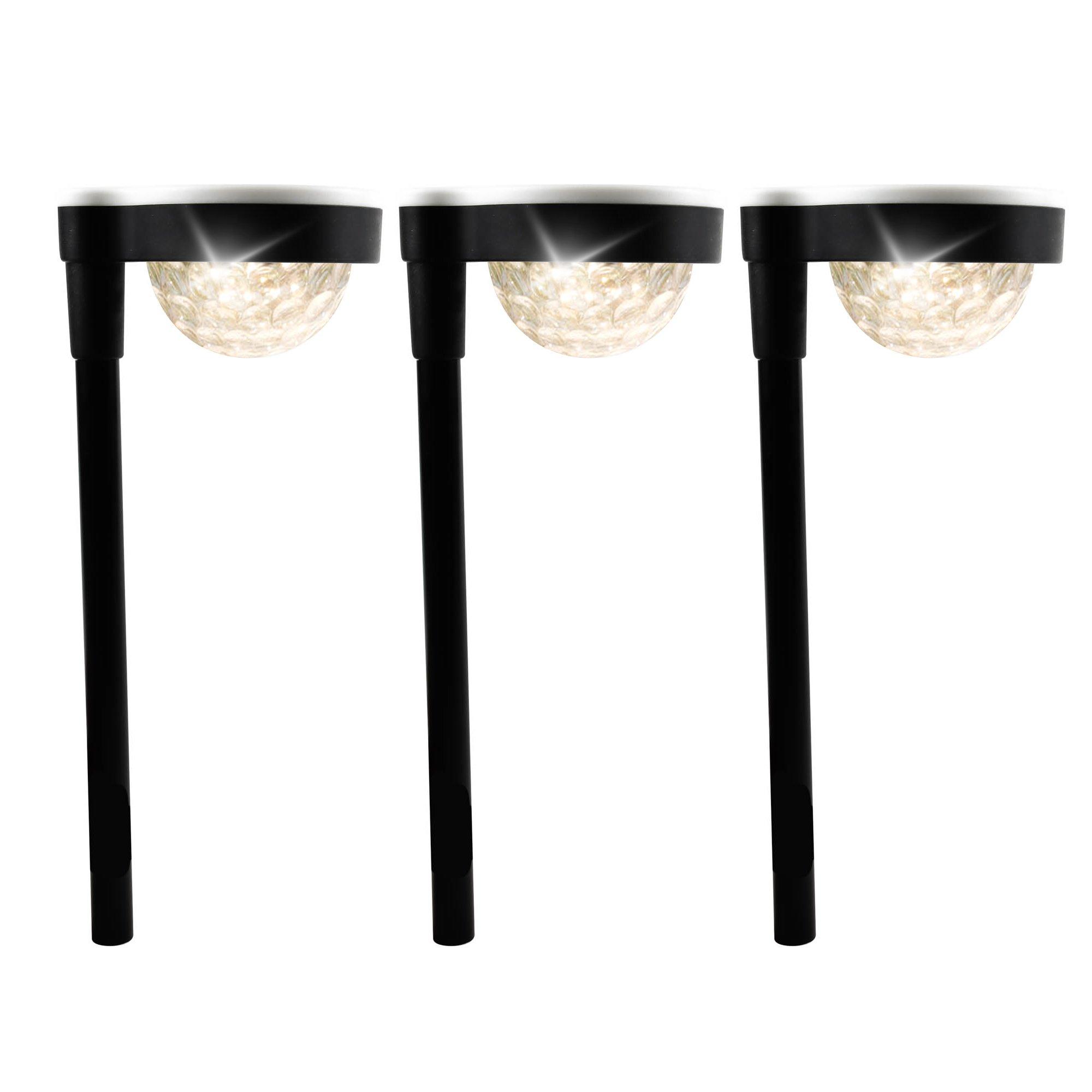 Black - Streetwize - Up and Down Solar Stake Light (Pack of 3) - 1