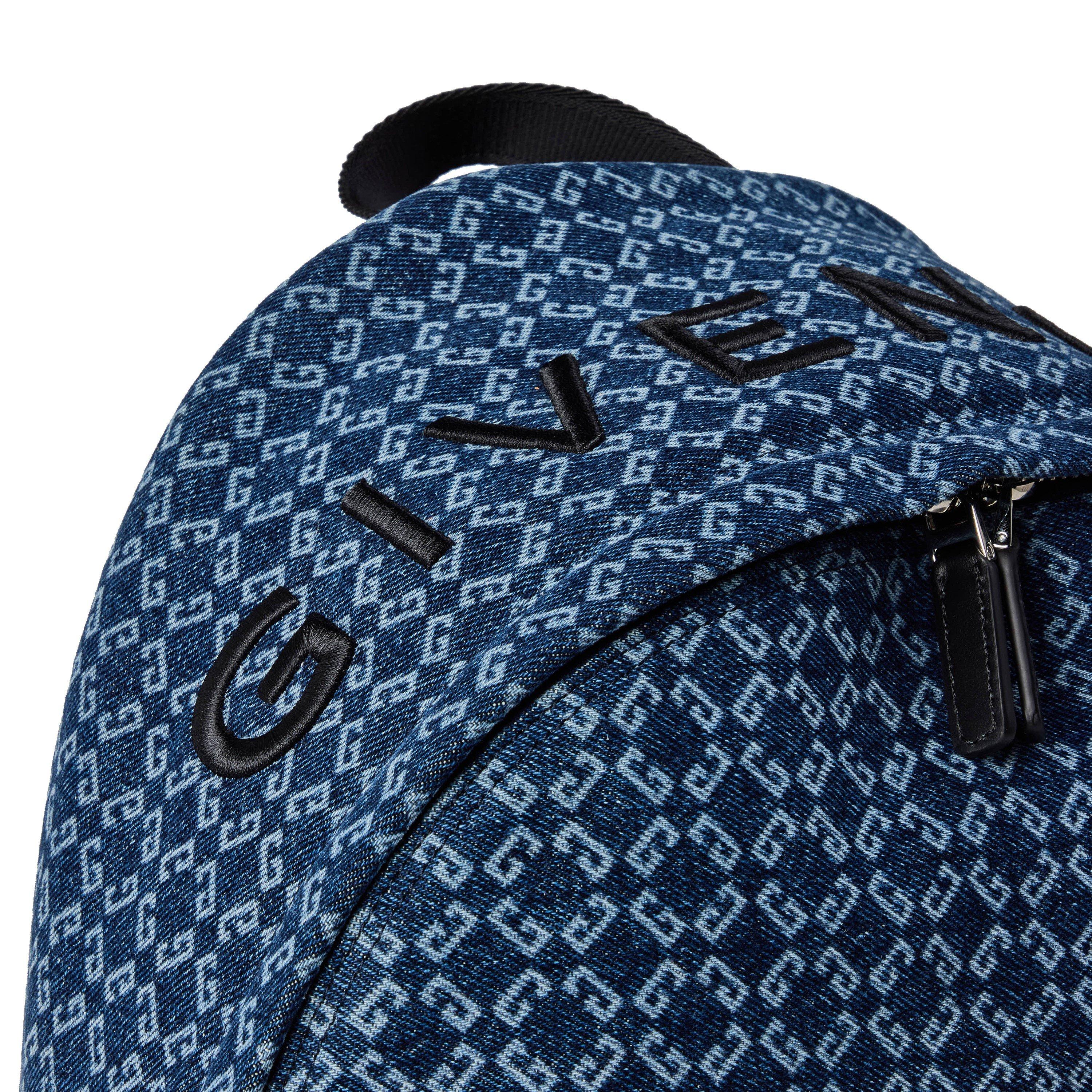 Blue - GIVENCHY - Men's Essential Denim Backpack - 3