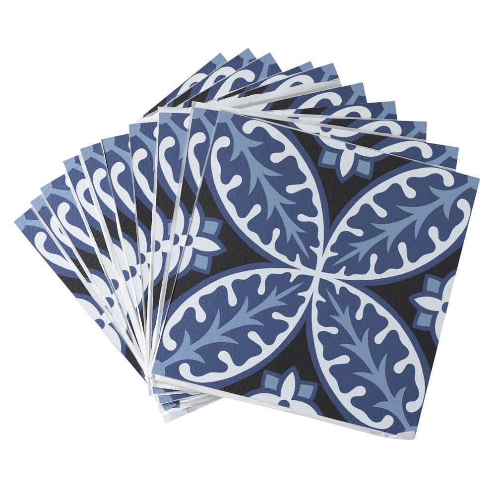 Blue - Floor Pops - Self Adhesive Vinyl Floor Tiles Capri - 2