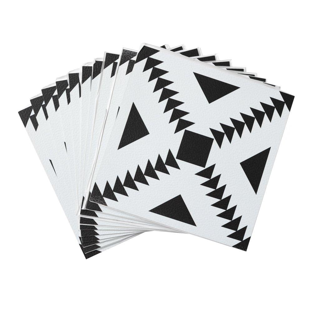 Black & White - Floor Pops - Self Adhesive Vinyl Floor Tiles Parla - 2