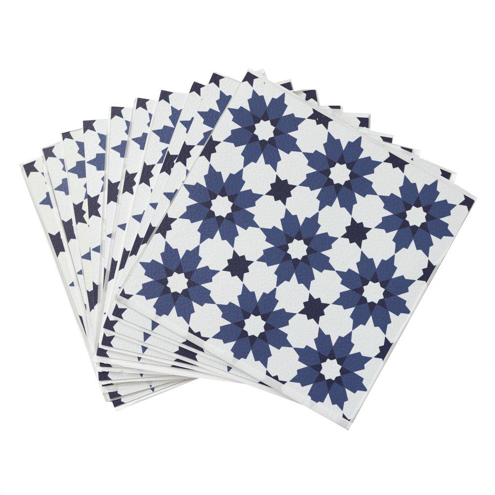 Blue - Floor Pops - Self Adhesive Vinyl Floor Tiles Zellige - 2