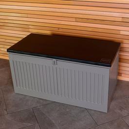 Charles Bentley 270L Outdoor Plastic Storage Box - Grey