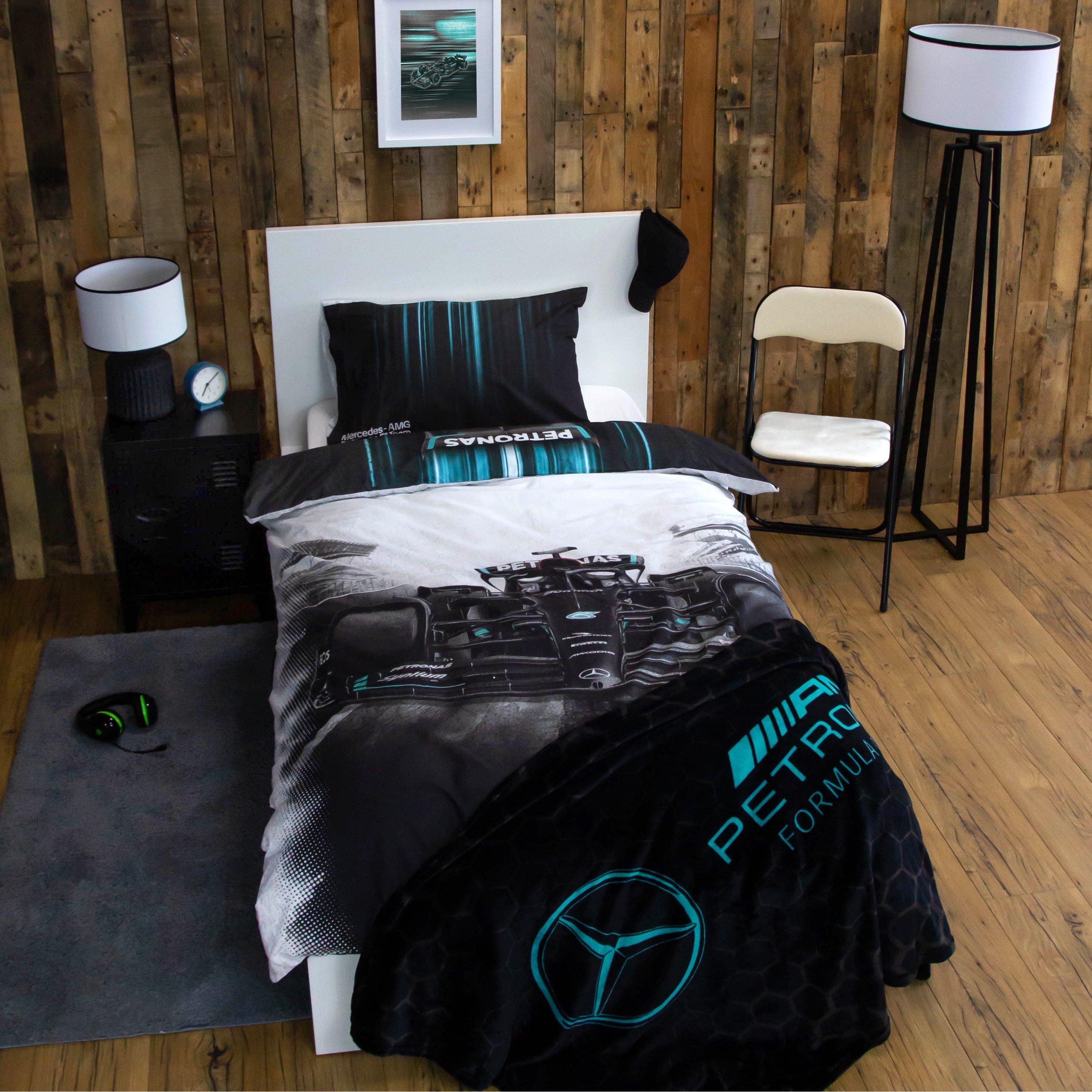 Multi - Mercedes - Mercedes F1 Skyline Single Panel Duvet - 1