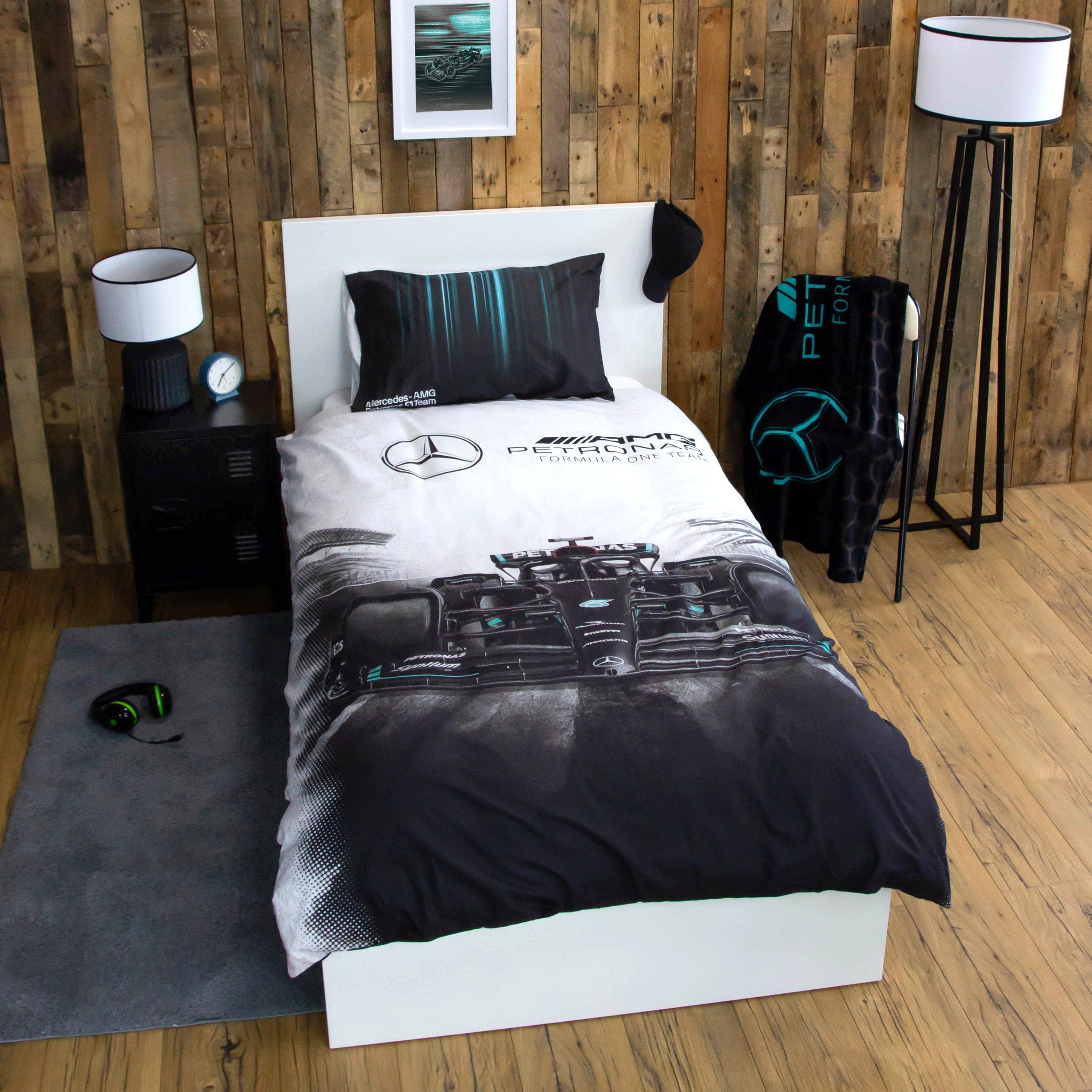 Multi - Mercedes - Mercedes F1 Skyline Single Panel Duvet - 2